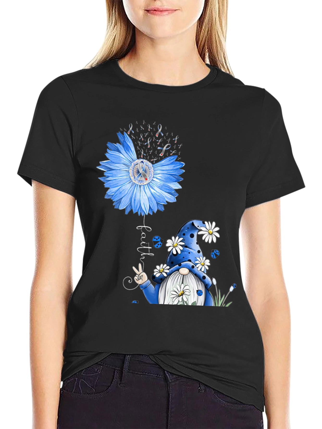 Faith Sunflower Gnome T-Shirt