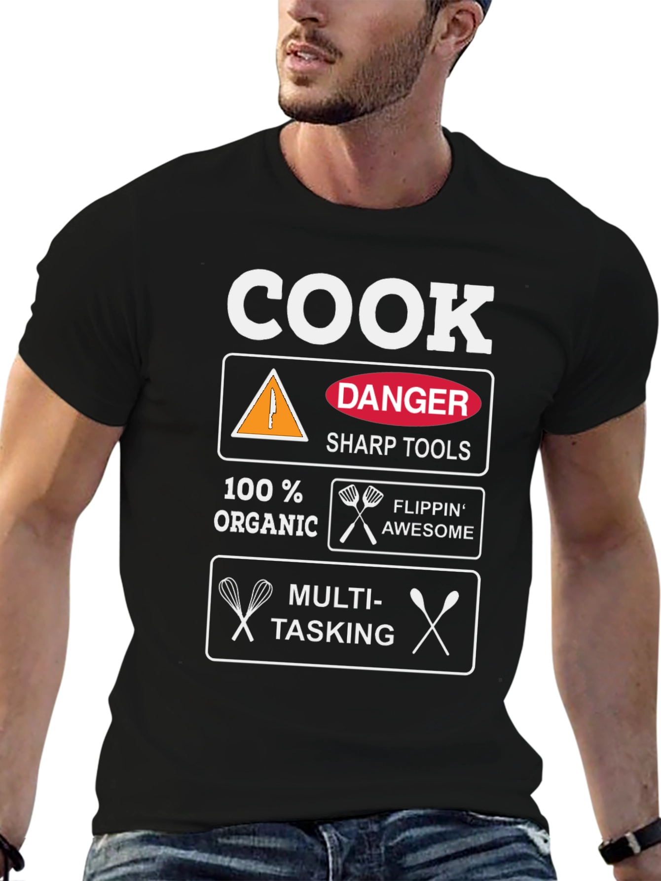 Cook Danger Sharp Tools Graphic Tee
