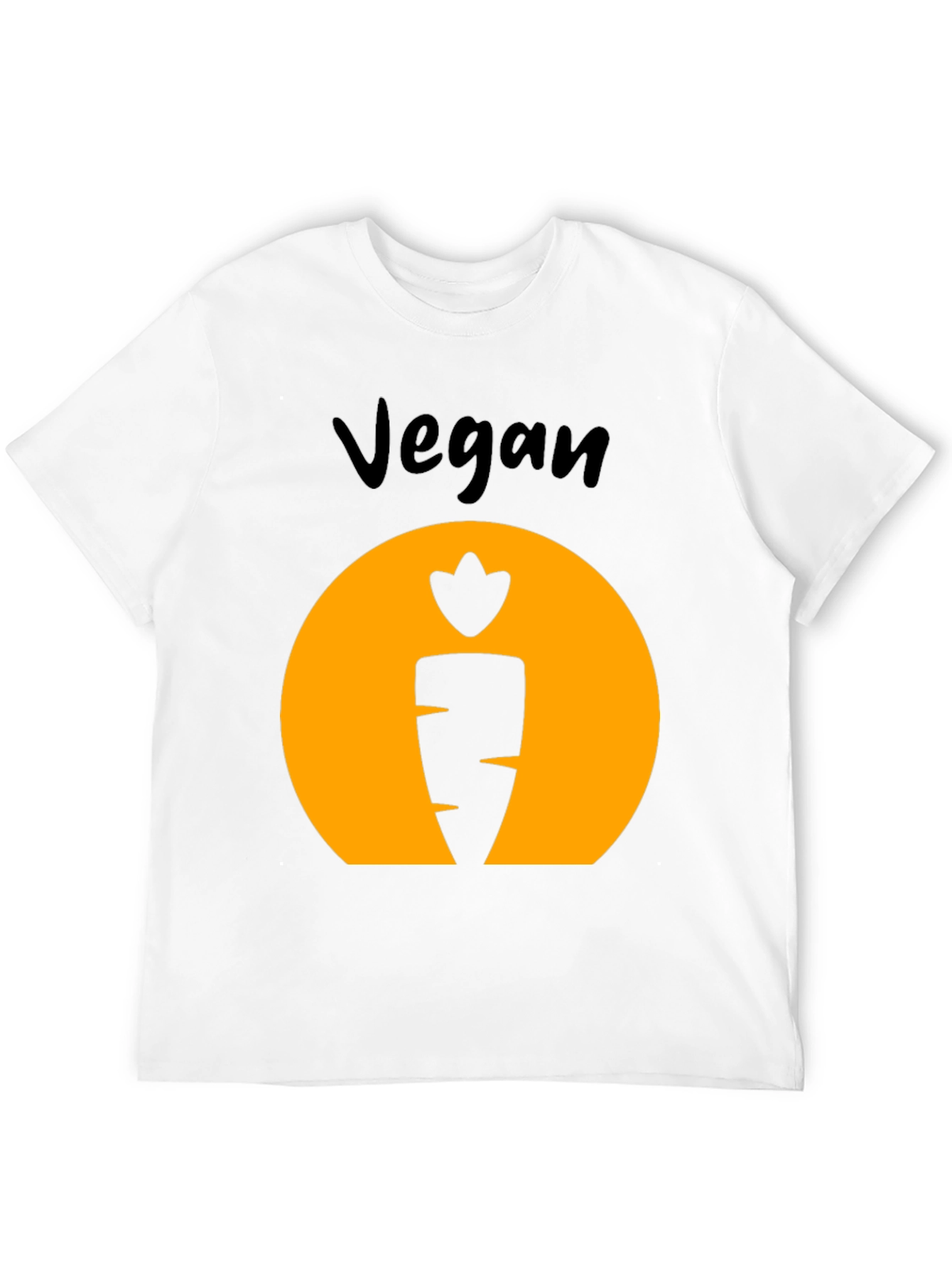 Vegan Carrot Graphic Tee - Black