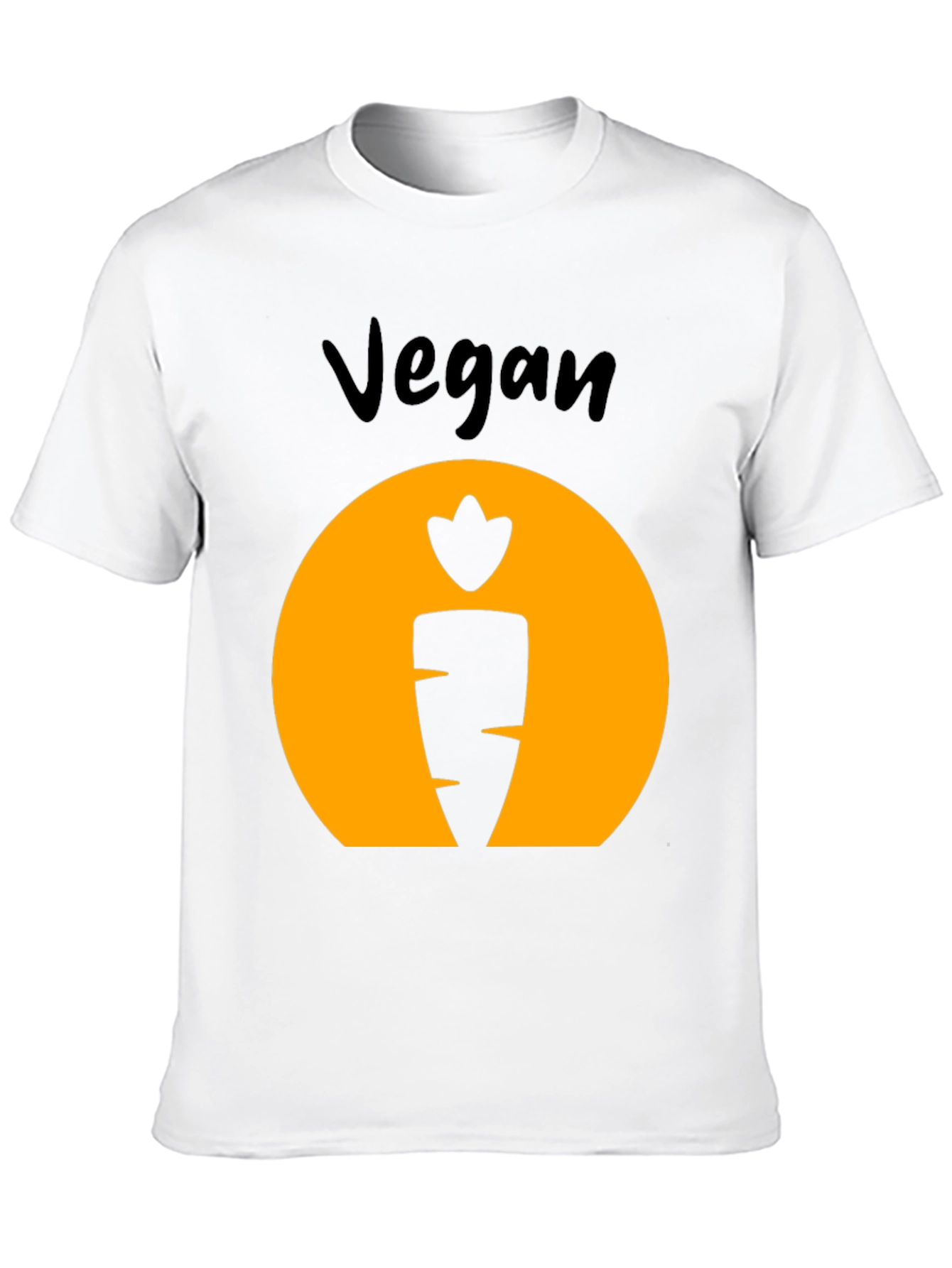 Vegan Carrot Graphic Tee - Black