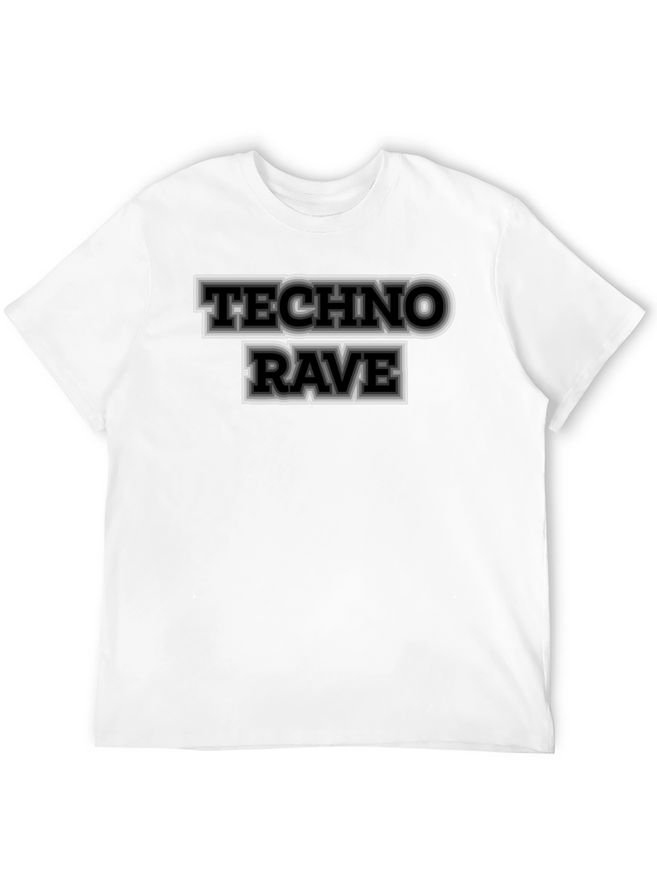 Techno Rave Graphic Tee - Black T-Shirt