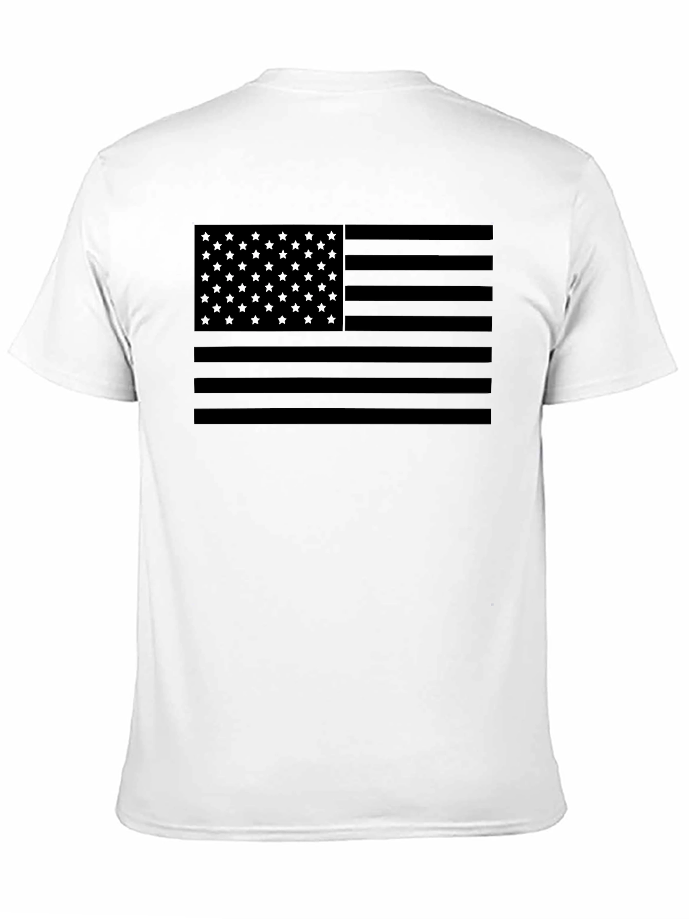 Blackout American Flag Graphic T-Shirt