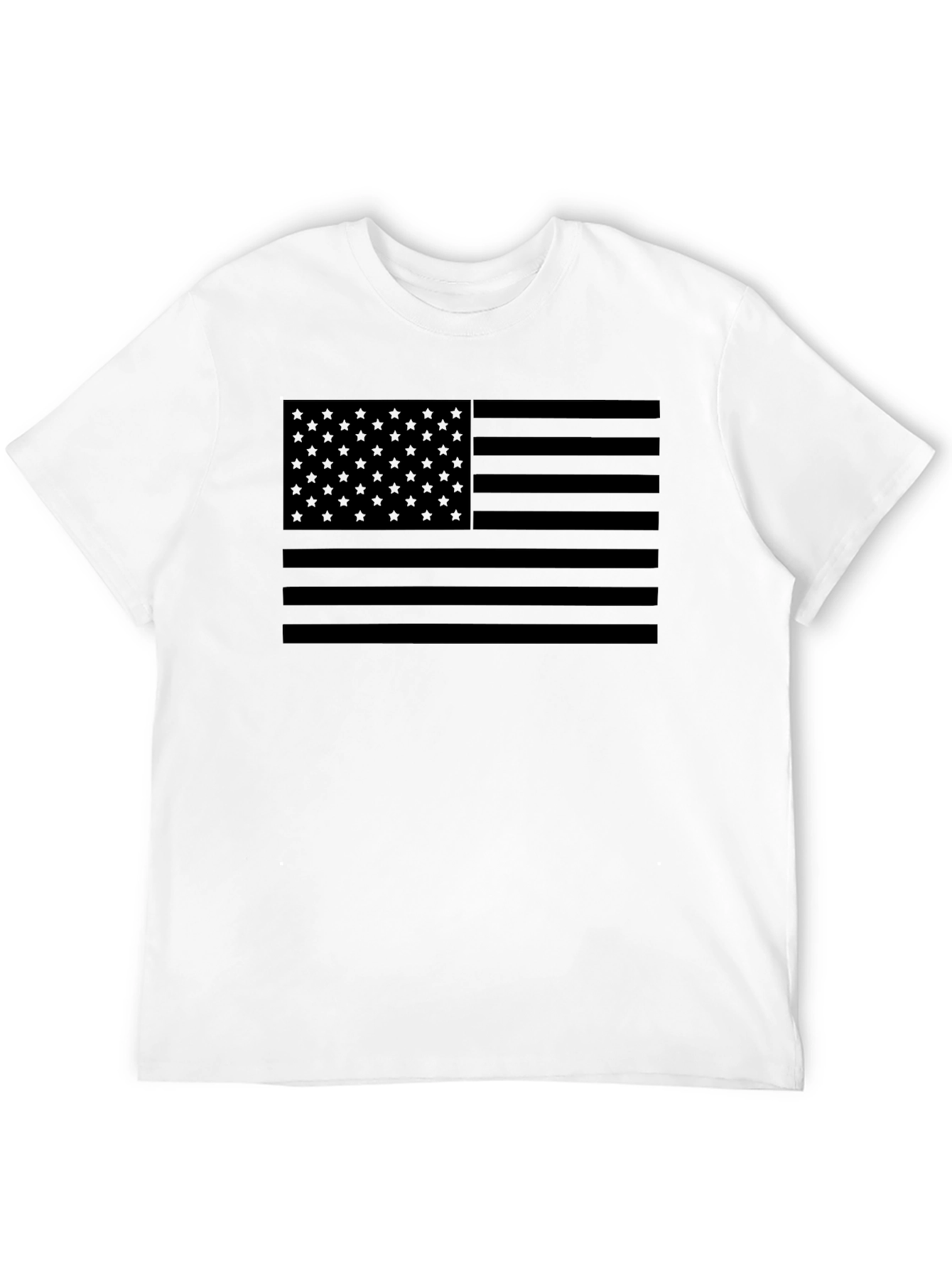 Blackout American Flag Graphic T-Shirt