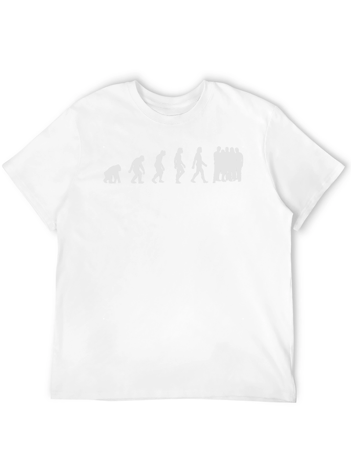 Evolution of Man Graphic Tee - Black Cotton T-Shirt