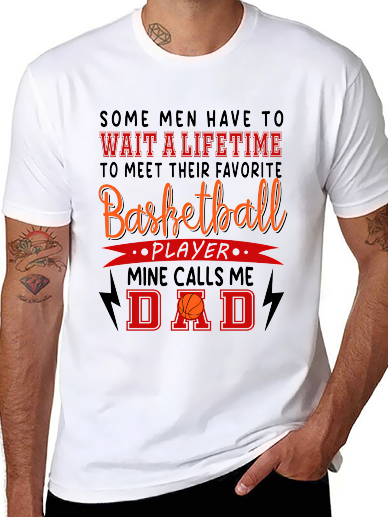 Basketball Dad T-Shirt - Sports Fan Apparel