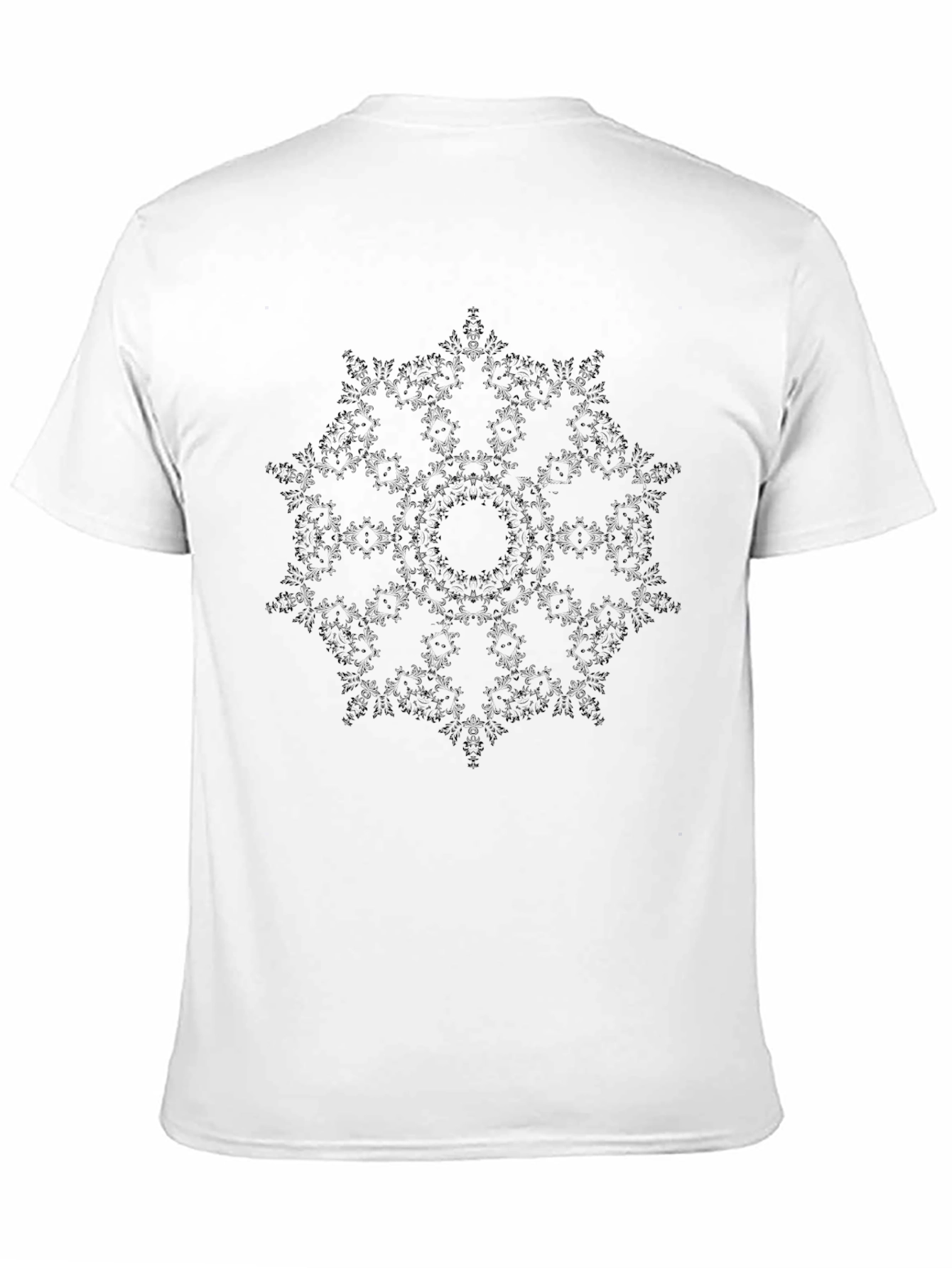 Black Mandala Graphic Print Tee