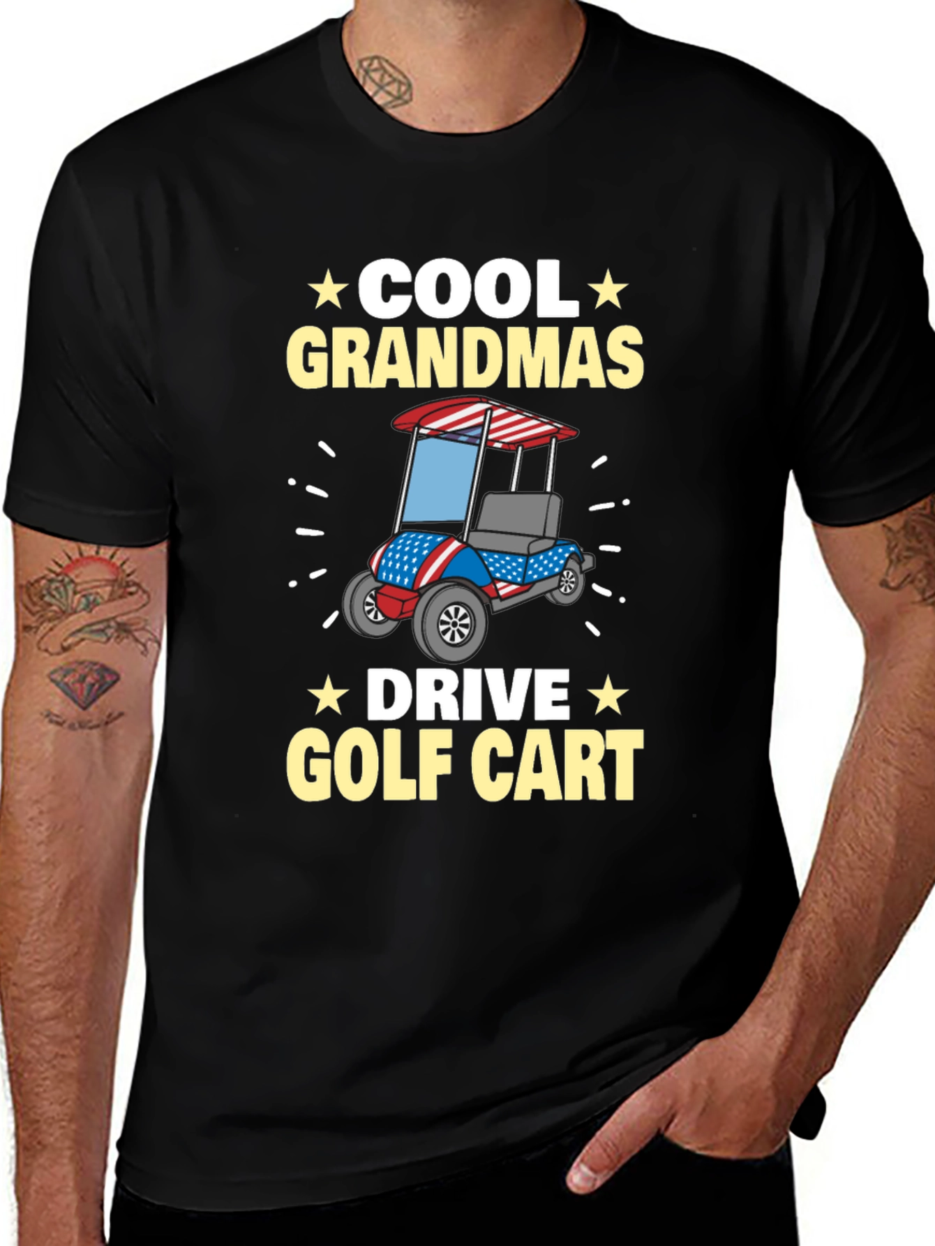 Cool Grandmas Drive Golf Cart T-Shirt