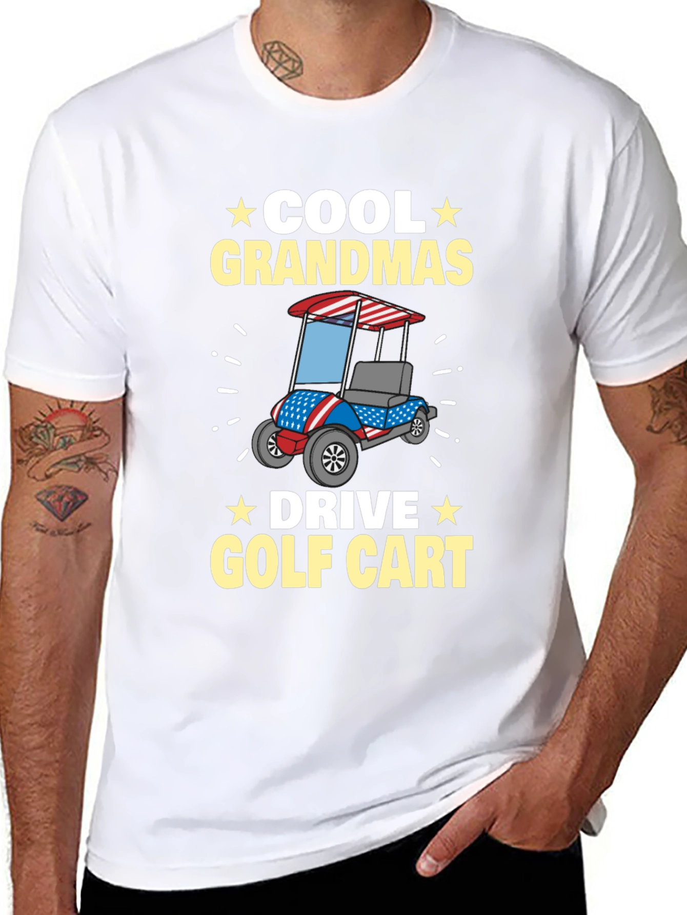 Cool Grandmas Drive Golf Cart T-Shirt
