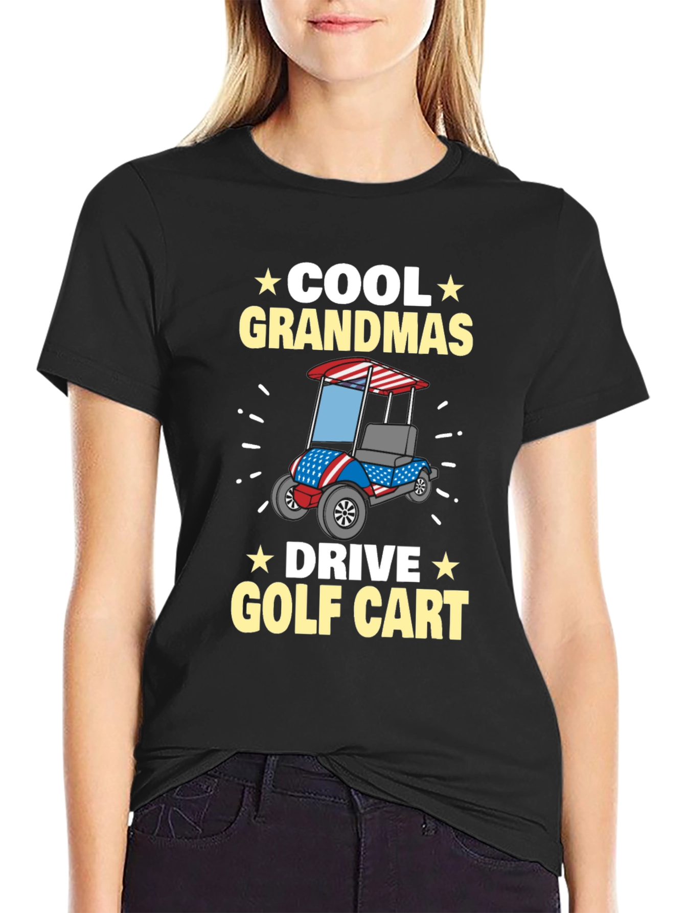 Cool Grandmas Drive Golf Cart T-Shirt