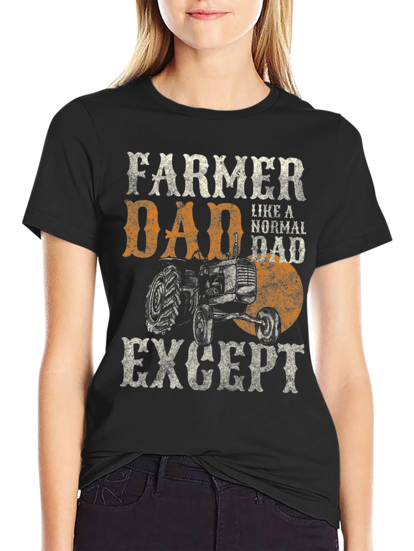 Farmer Dad T-Shirt - Tractor Graphic Tee
