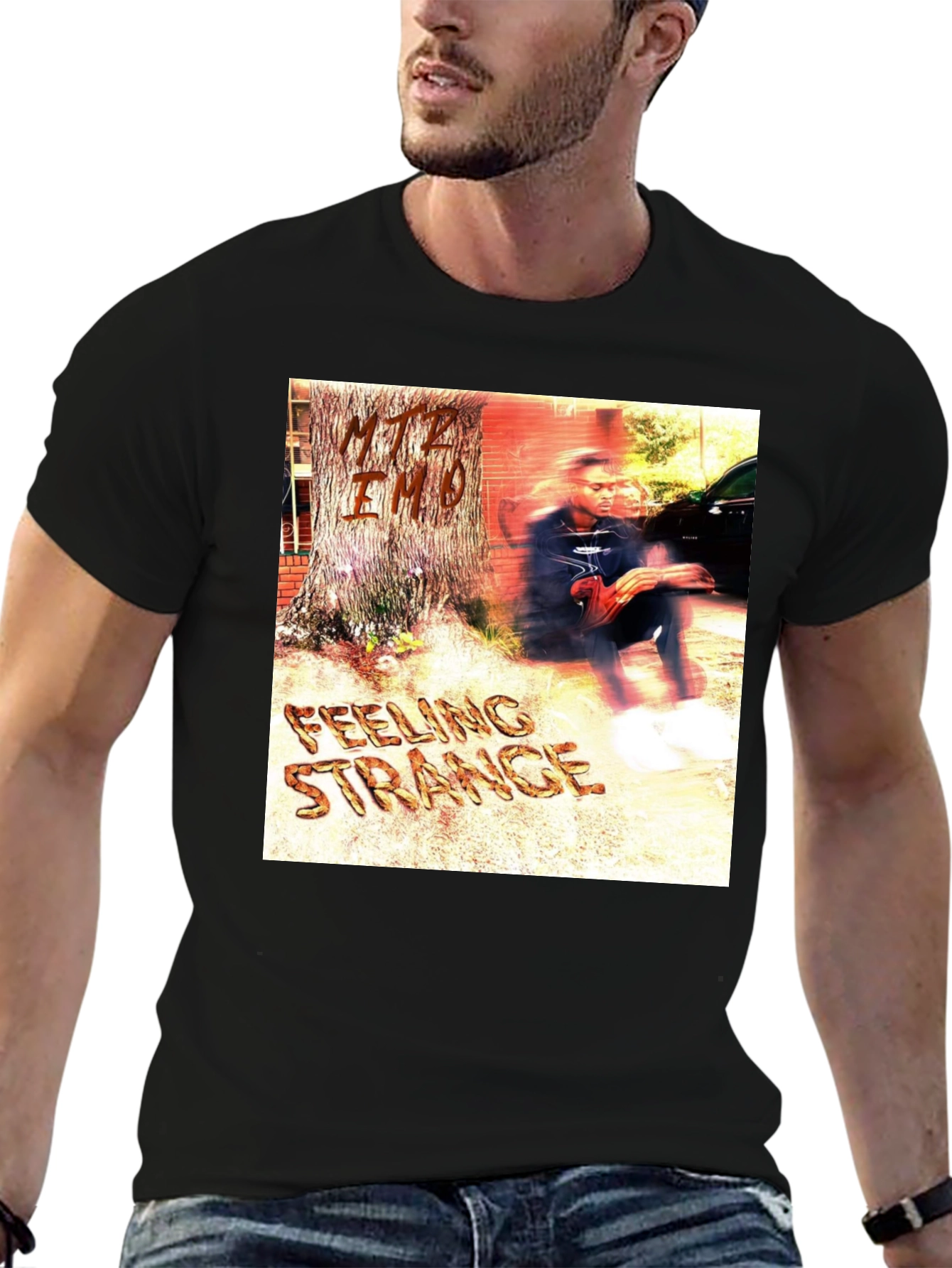 Feeling Strange Graphic T-Shirt - Trendy Unisex Tee