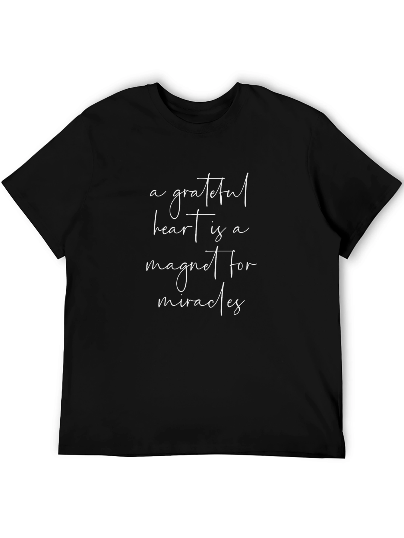Grateful Heart Black Graphic Tee