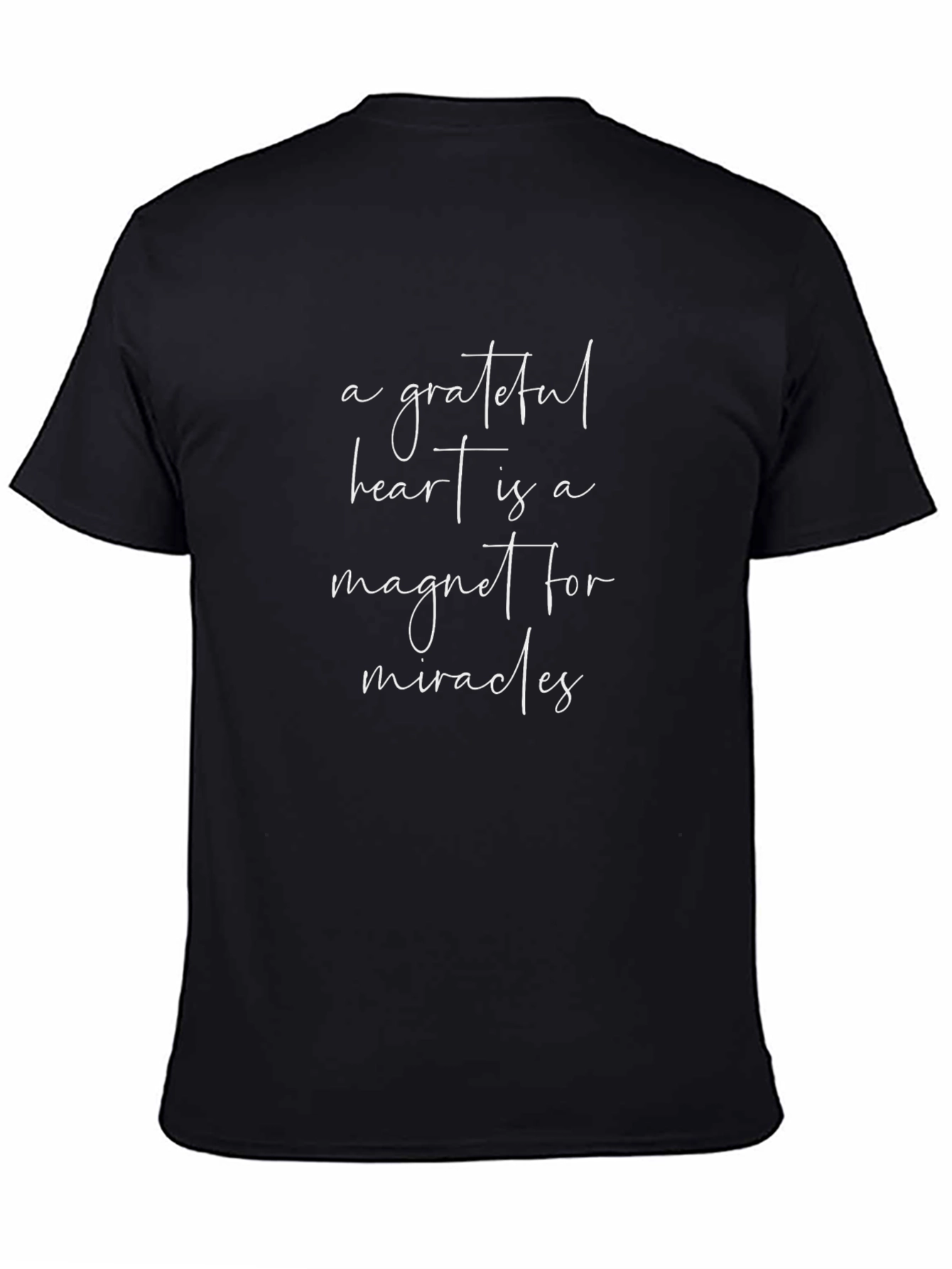 Grateful Heart Black Graphic Tee