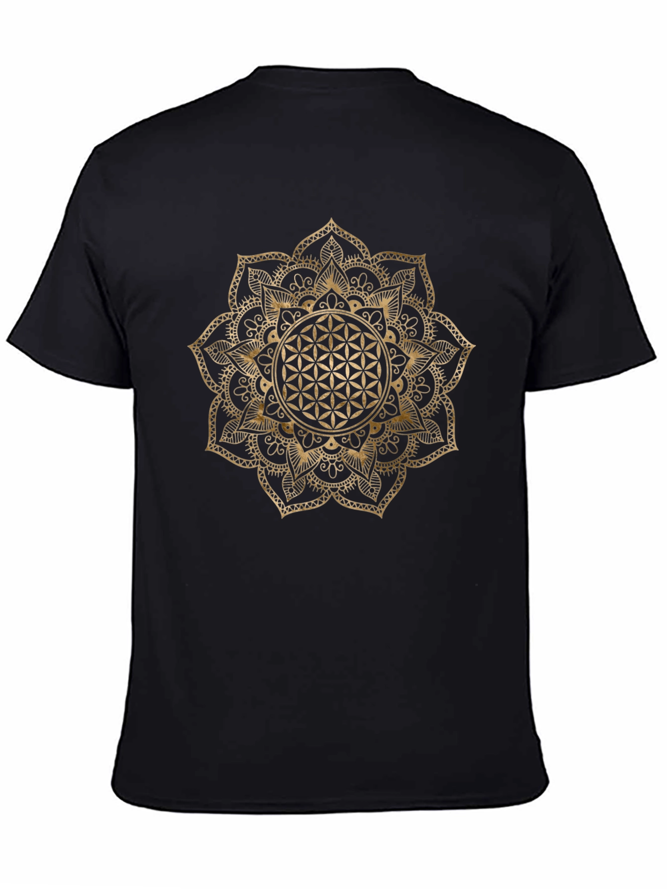 Geometric Flower of Life Graphic T-Shirt