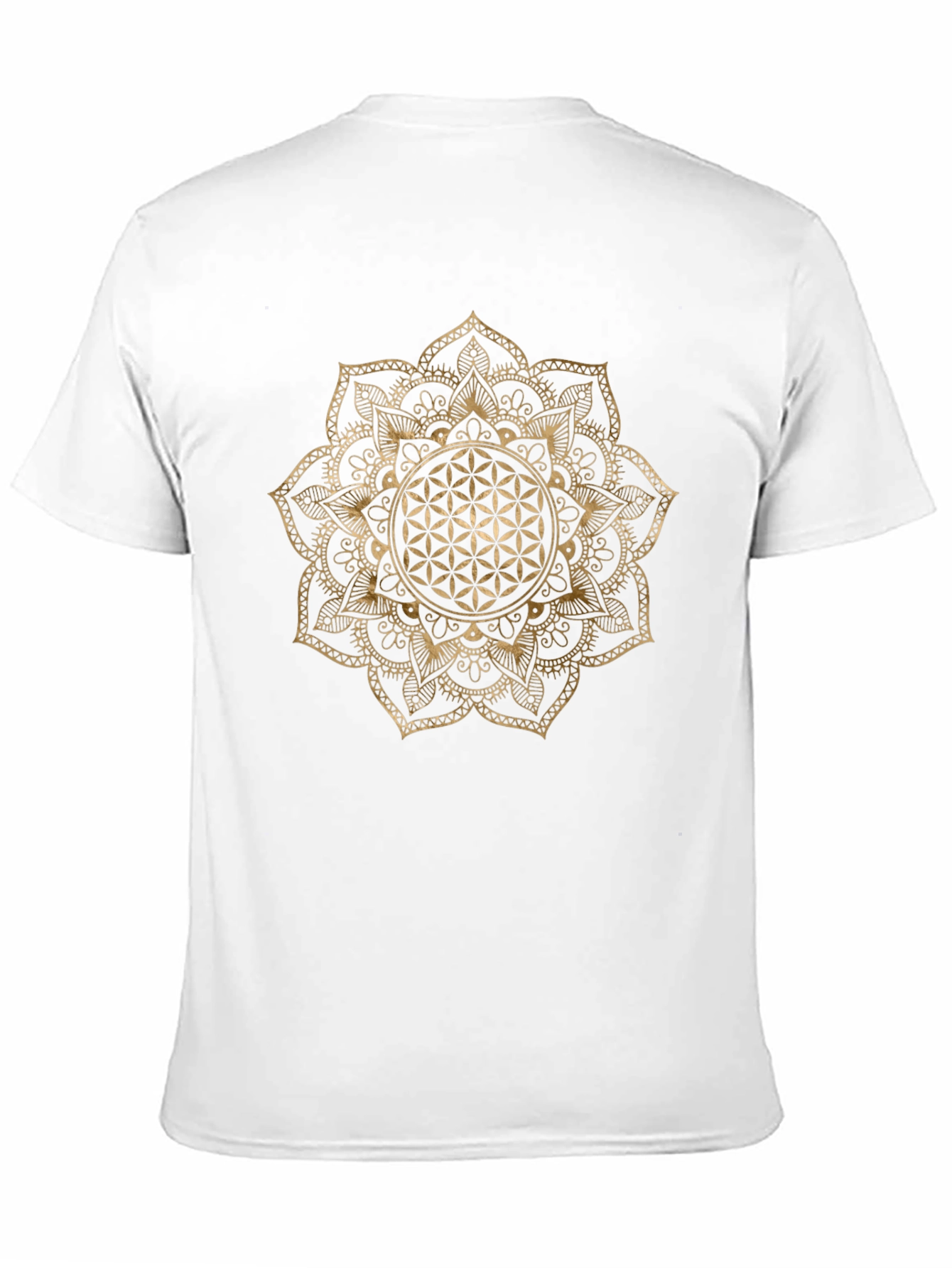 Geometric Flower of Life Graphic T-Shirt