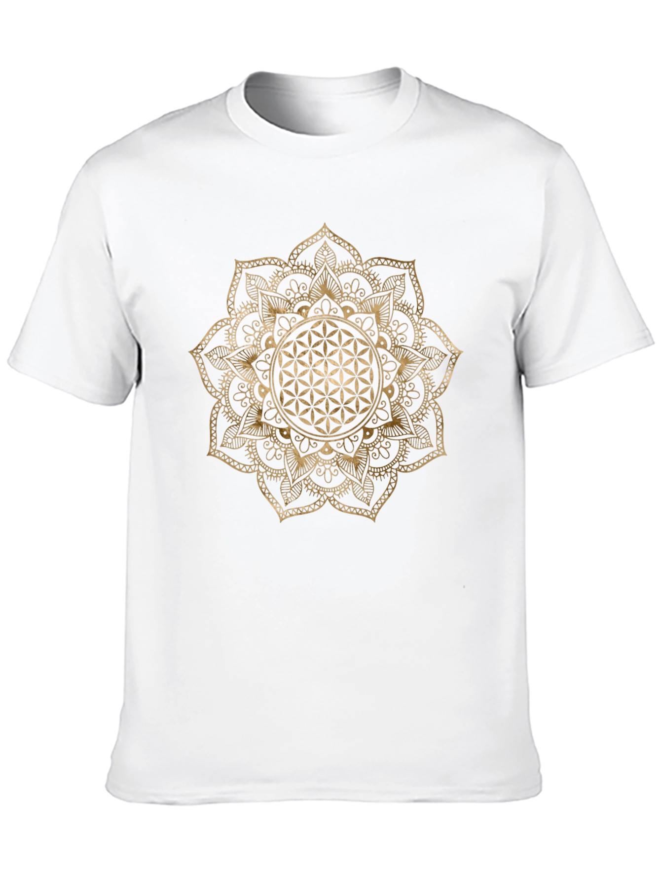 Geometric Flower of Life Graphic T-Shirt