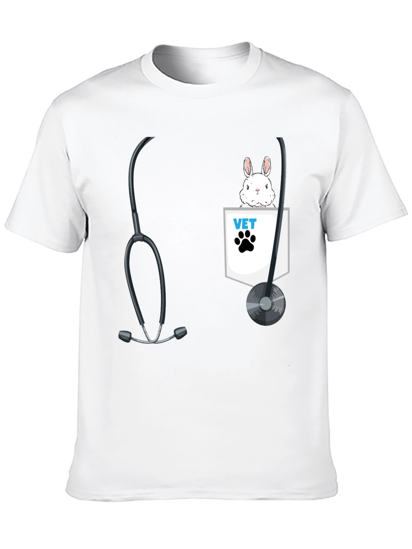 Vet Rabbit Pocket T-Shirt