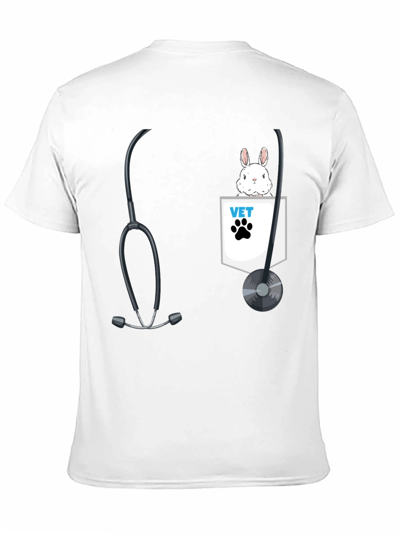 Vet Rabbit Pocket T-Shirt