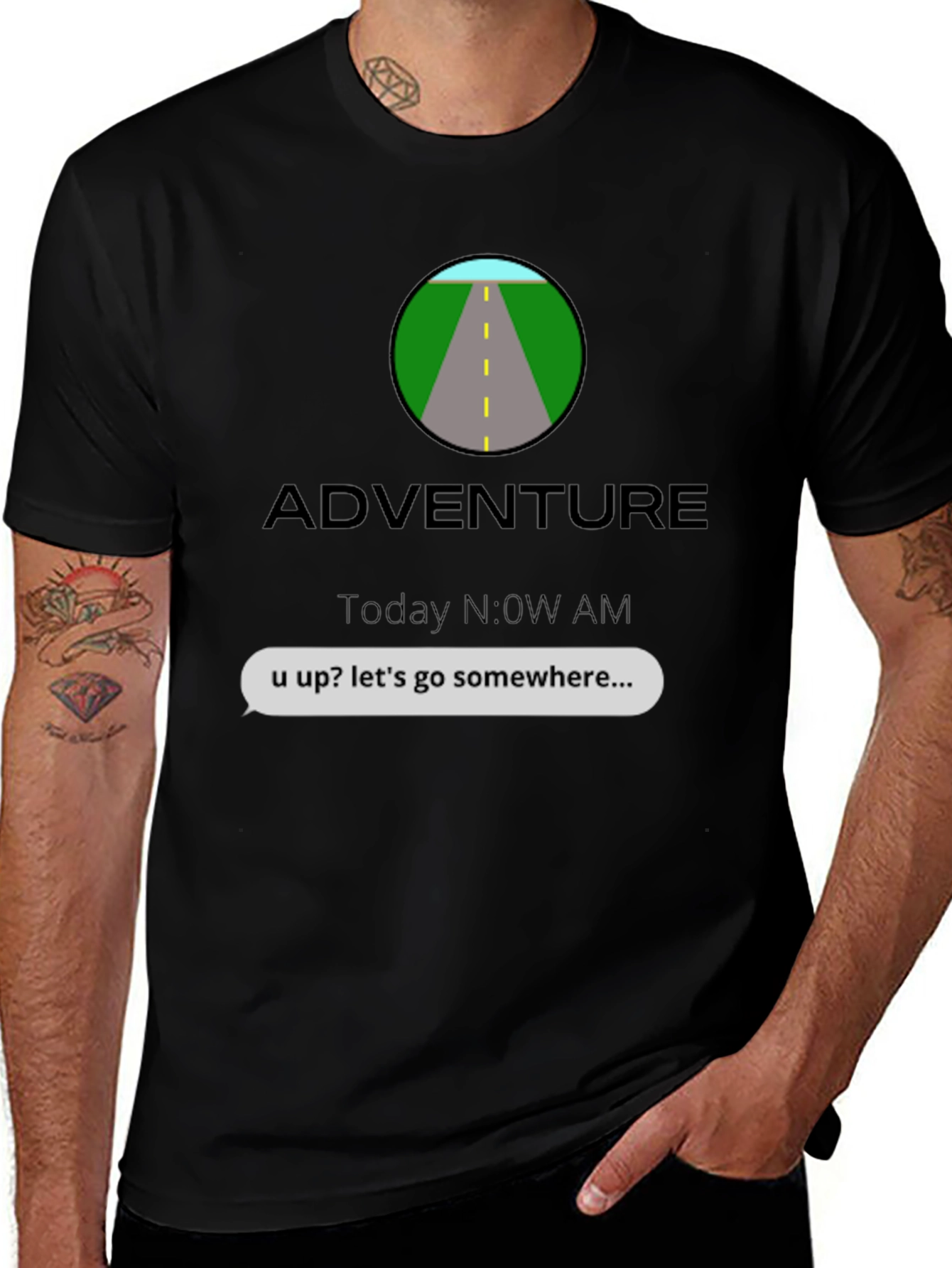 Adventure Awaits Graphic T-Shirt - Lets Go!