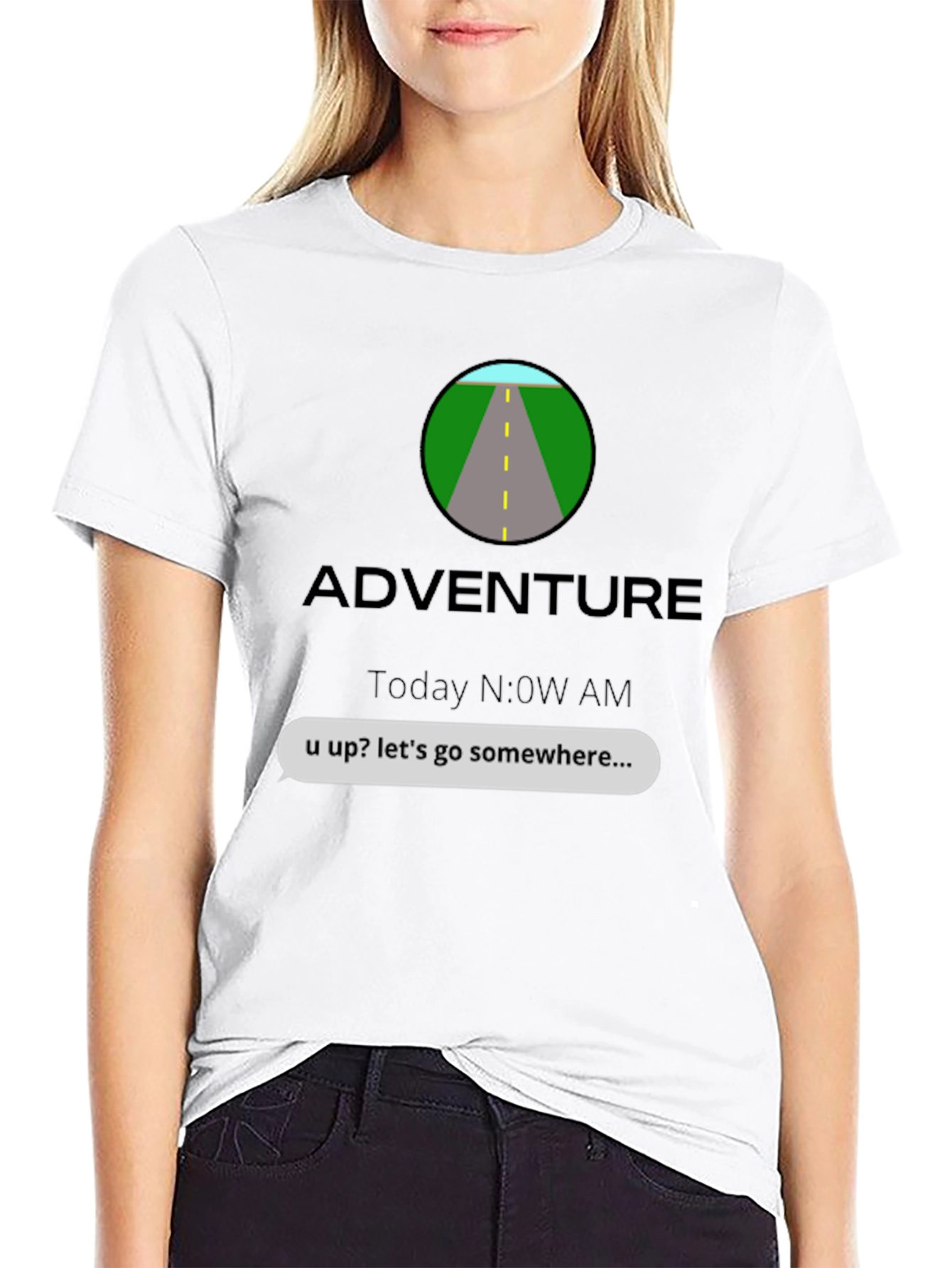 Adventure Awaits Graphic T-Shirt - Lets Go!