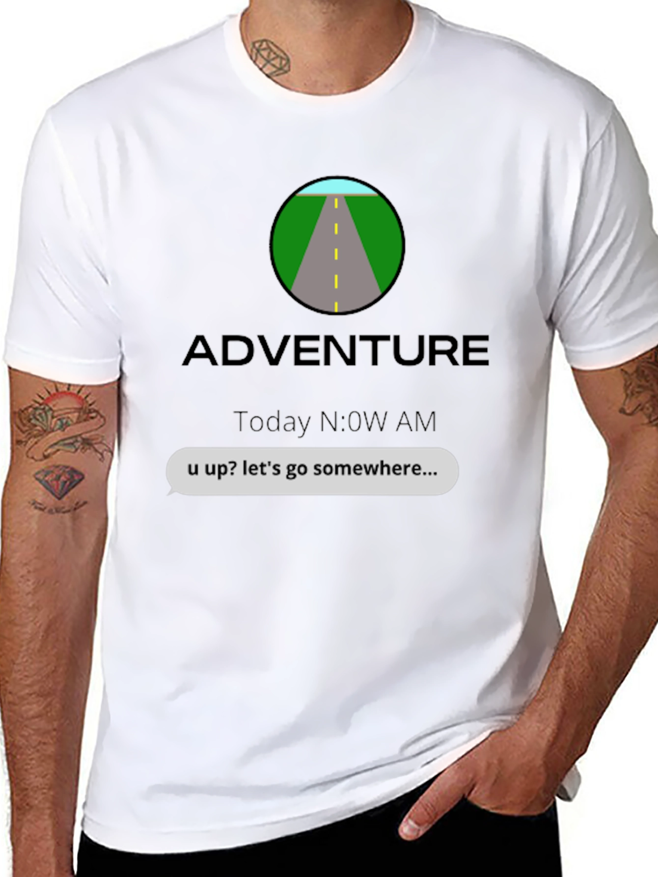 Adventure Awaits Graphic T-Shirt - Lets Go!