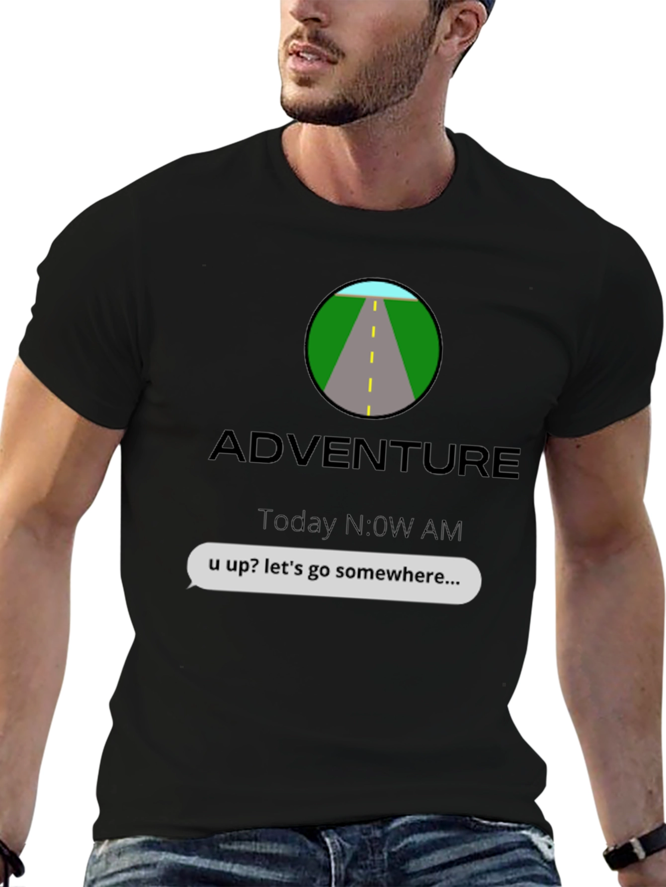Adventure Awaits Graphic T-Shirt - Lets Go!