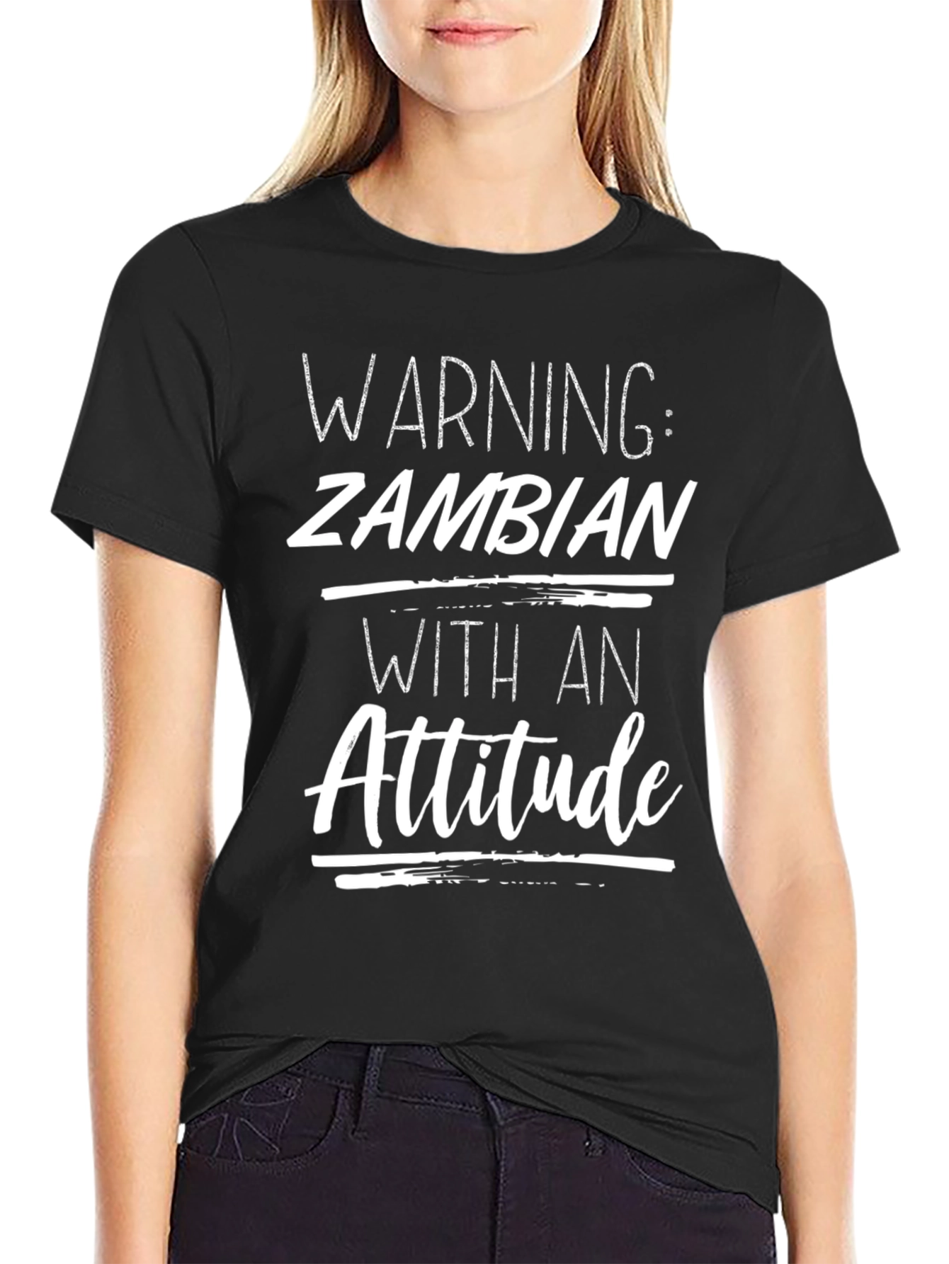 Warning: Zambian With an Attitude T-Shirt