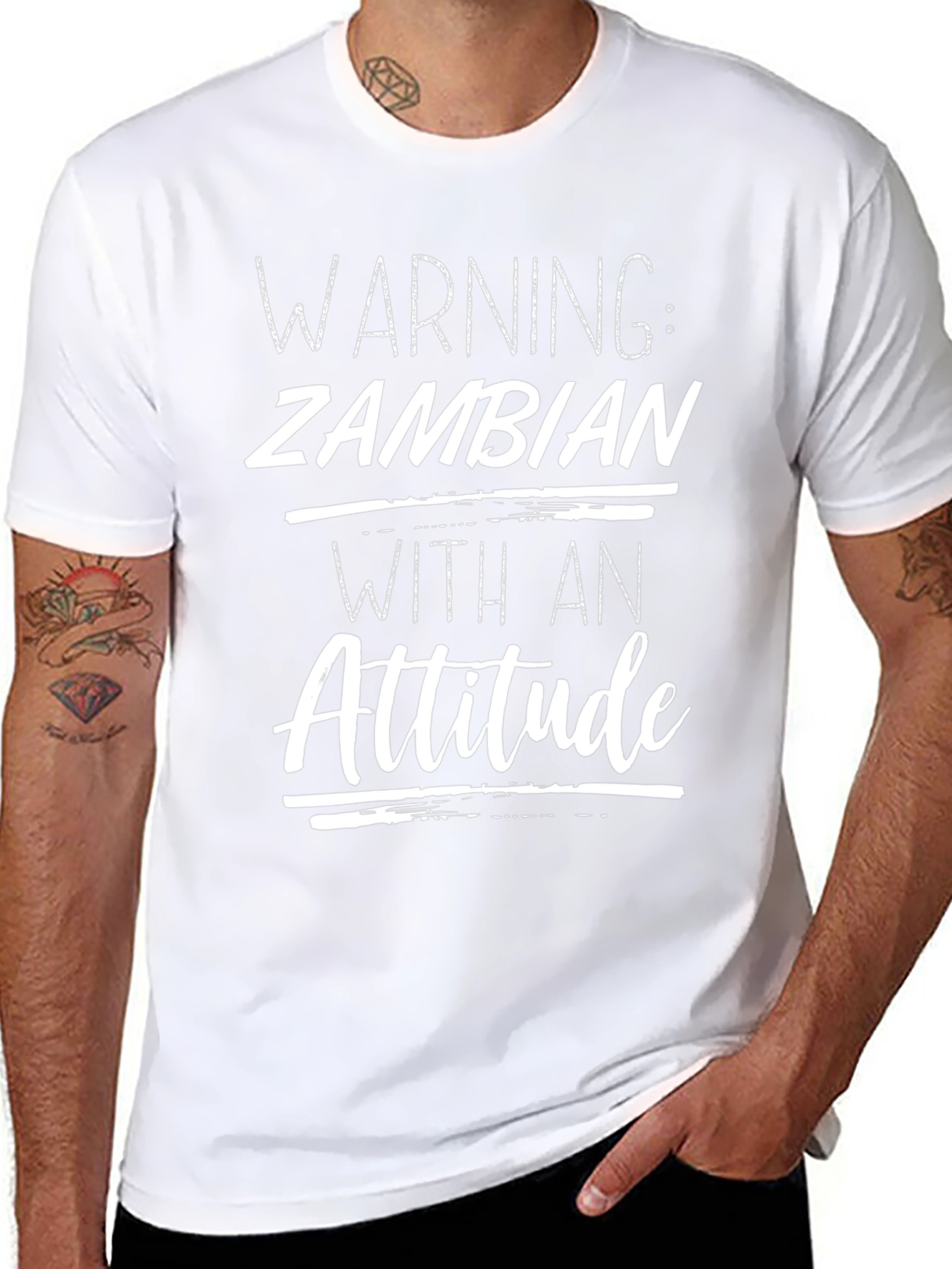 Warning: Zambian With an Attitude T-Shirt