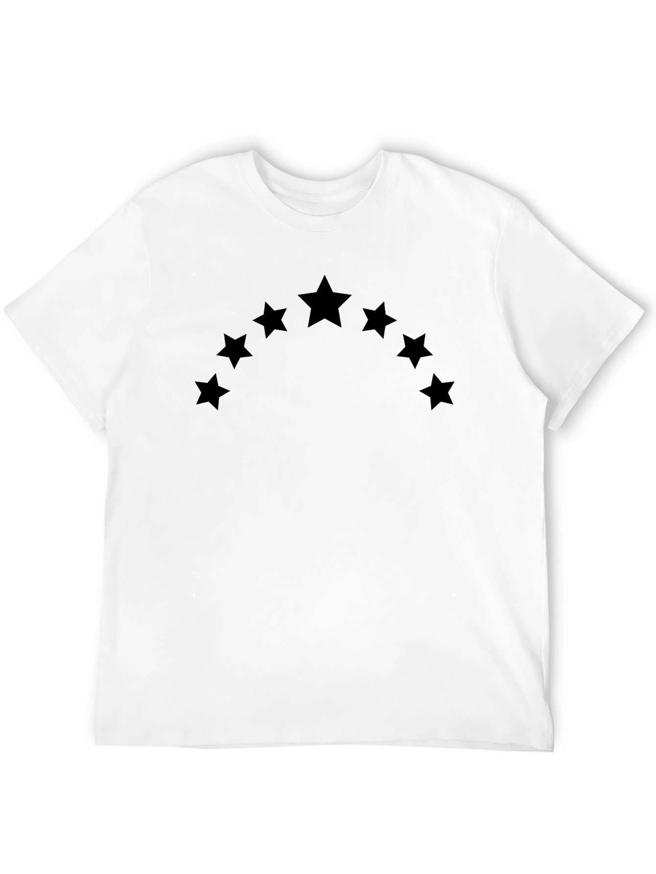 Star Arc Black T-Shirt - Casual Style