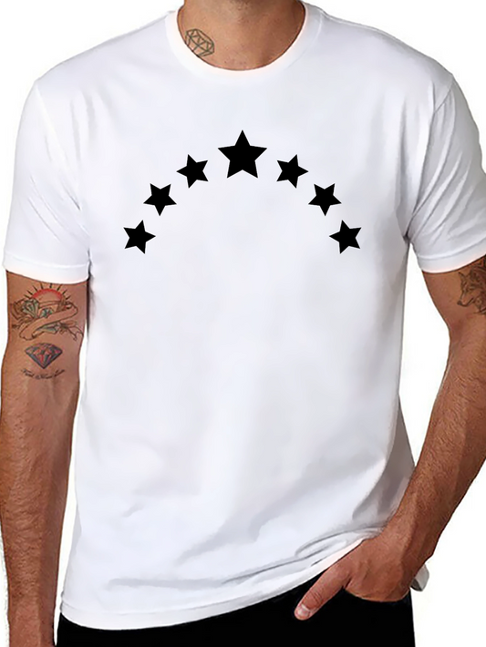 Star Arc Black T-Shirt - Casual Style