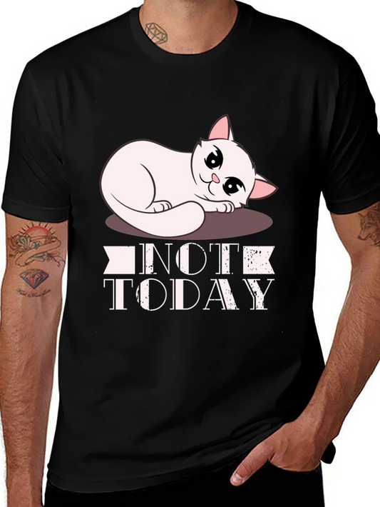 Not Today Cat Graphic T-Shirt