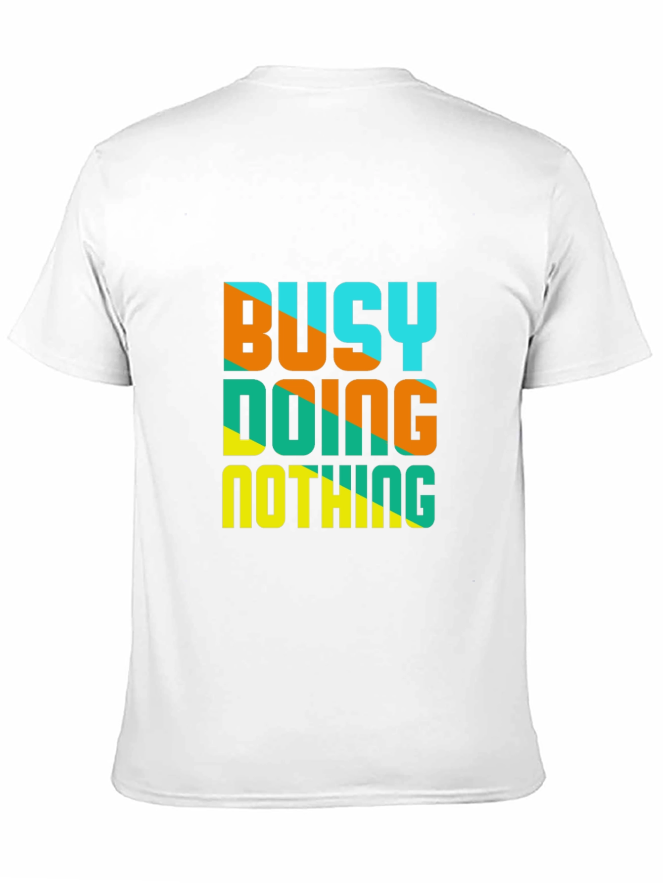 Busy Doing Nothing Graphic Tee - Casual Black T-Shirt