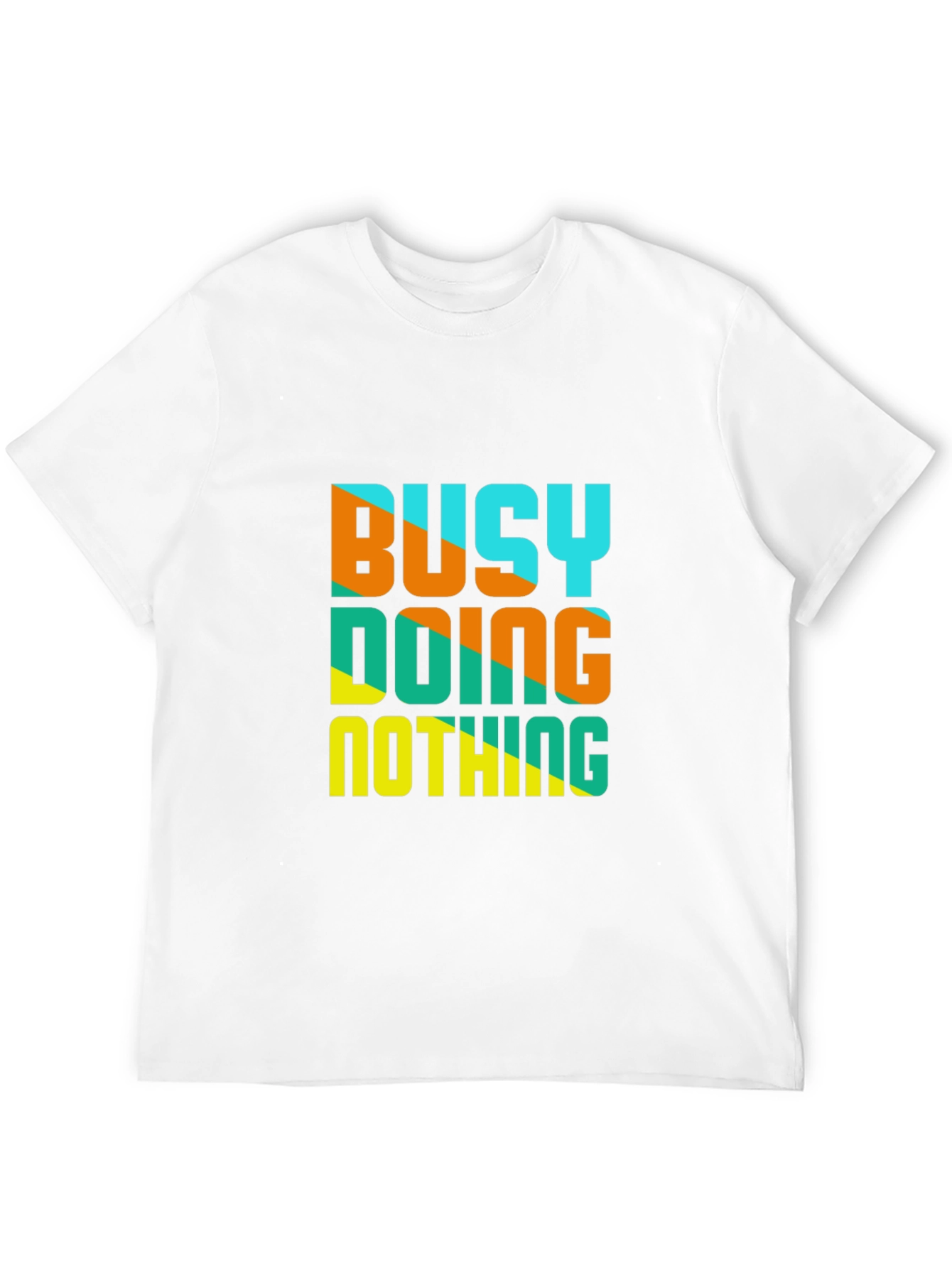 Busy Doing Nothing Graphic Tee - Casual Black T-Shirt