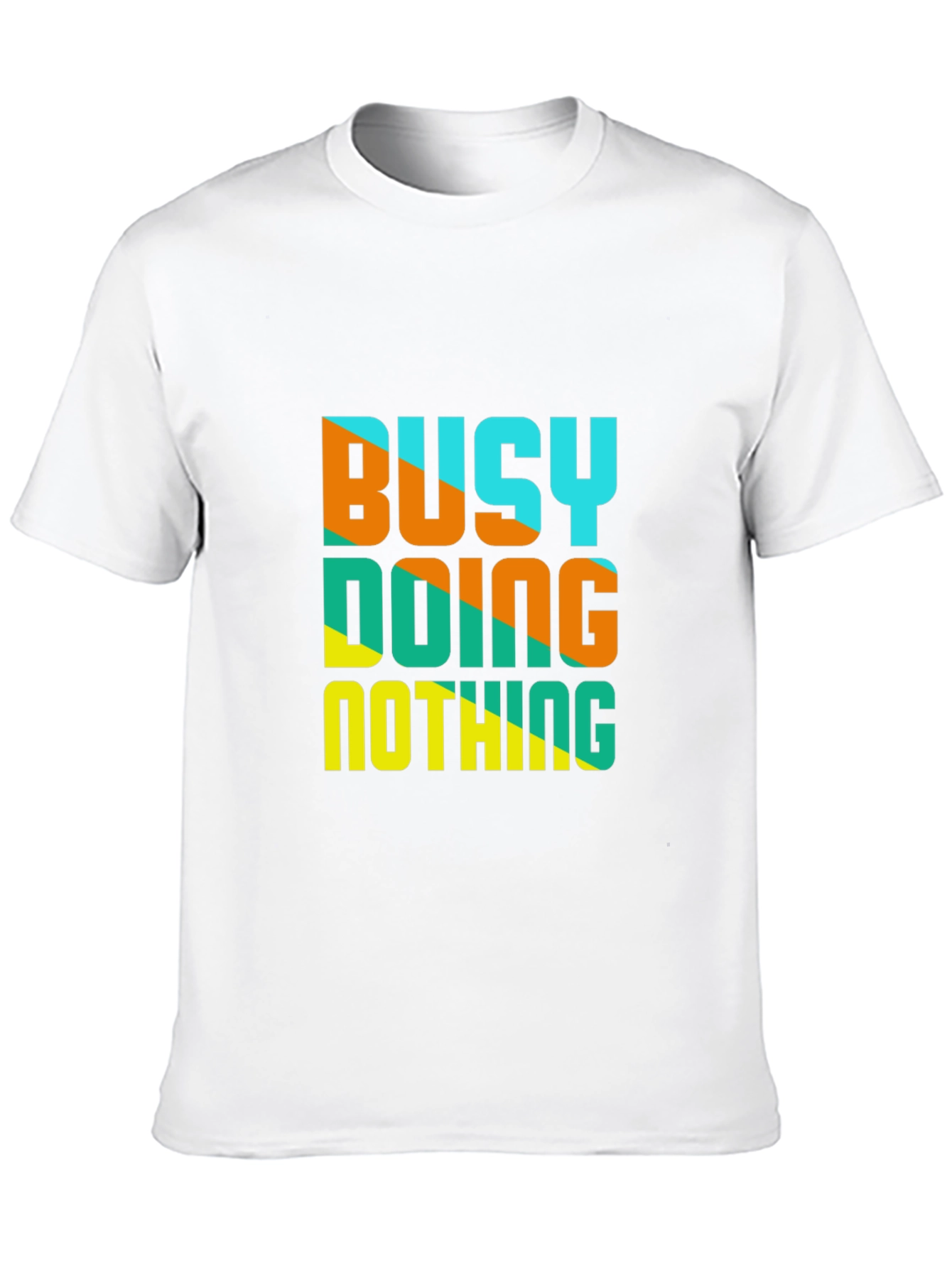 Busy Doing Nothing Graphic Tee - Casual Black T-Shirt