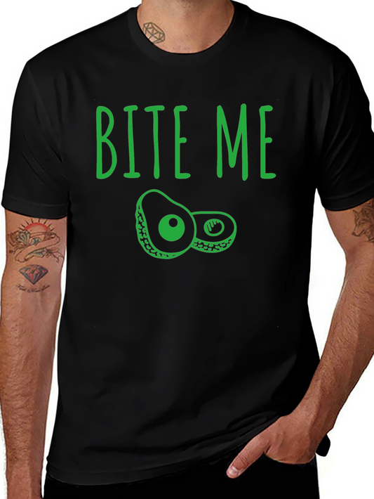 Bite Me Avocado Graphic T-Shirt
