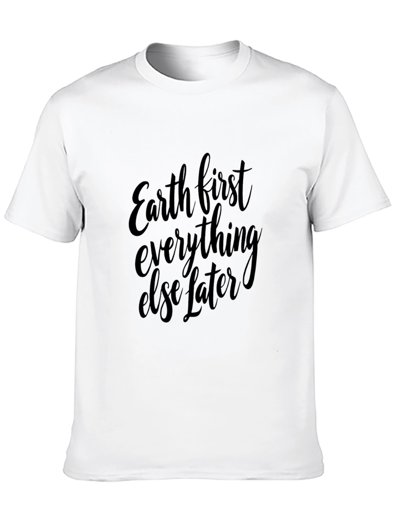 Earth First Black T-Shirt - Eco-Friendly Style