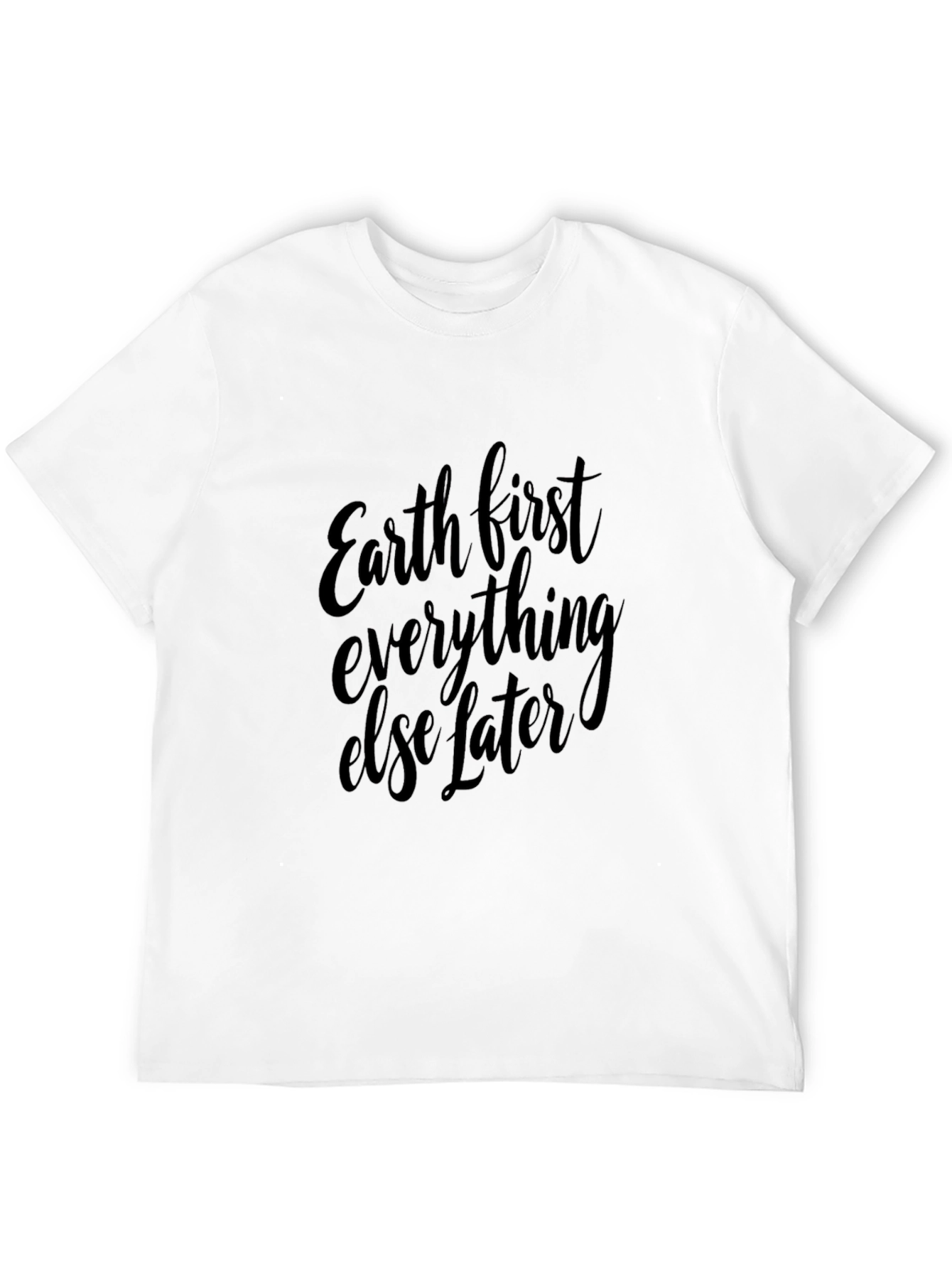 Earth First Black T-Shirt - Eco-Friendly Style