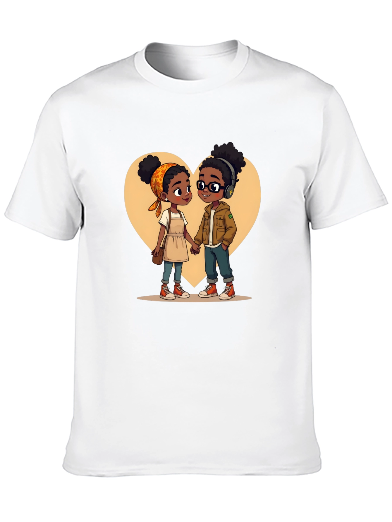Cute Couple T-Shirt - Cartoon Love Tee