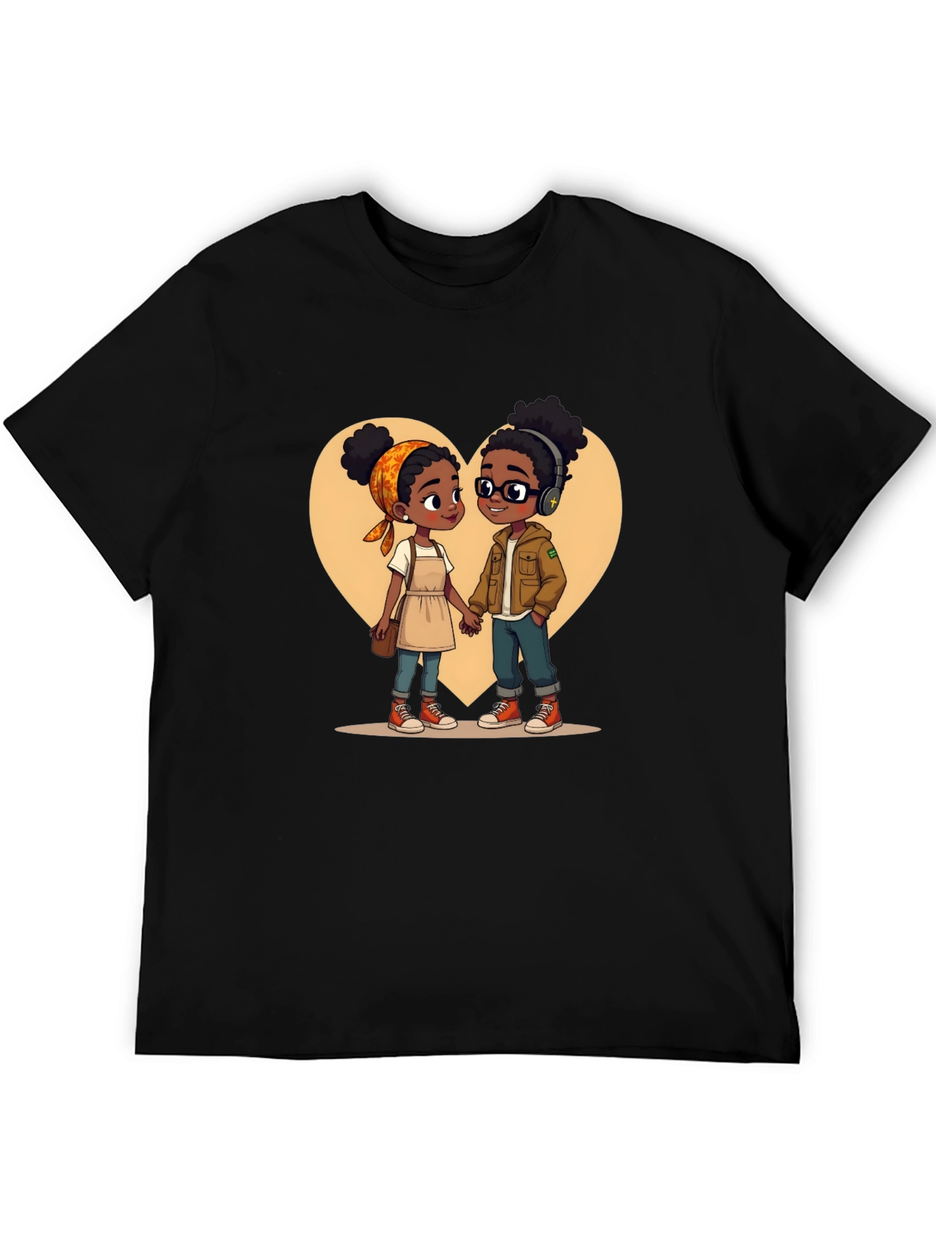 Cute Couple T-Shirt - Cartoon Love Tee