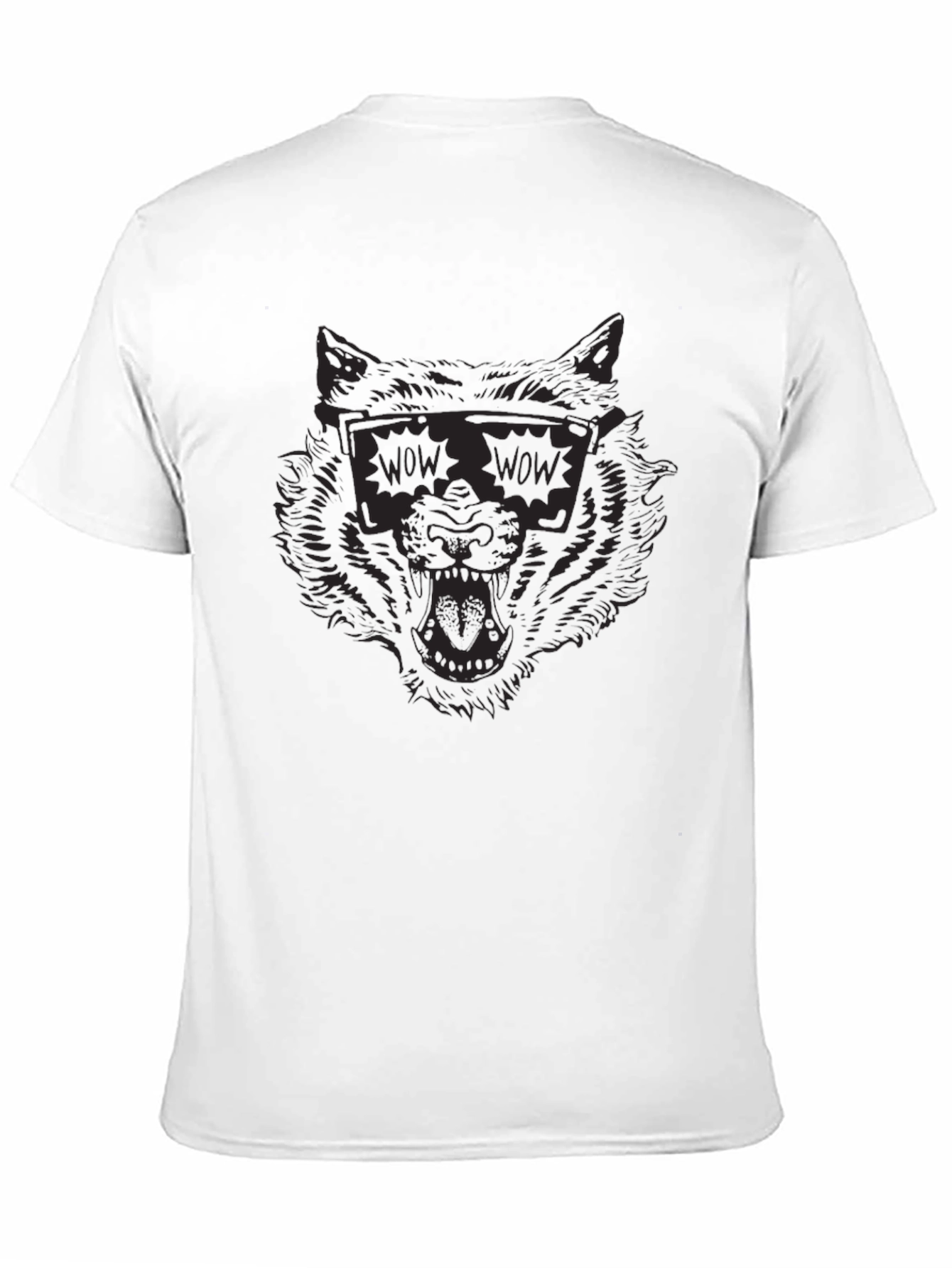 Cool Wolf WOW Sunglasses Graphic Tee