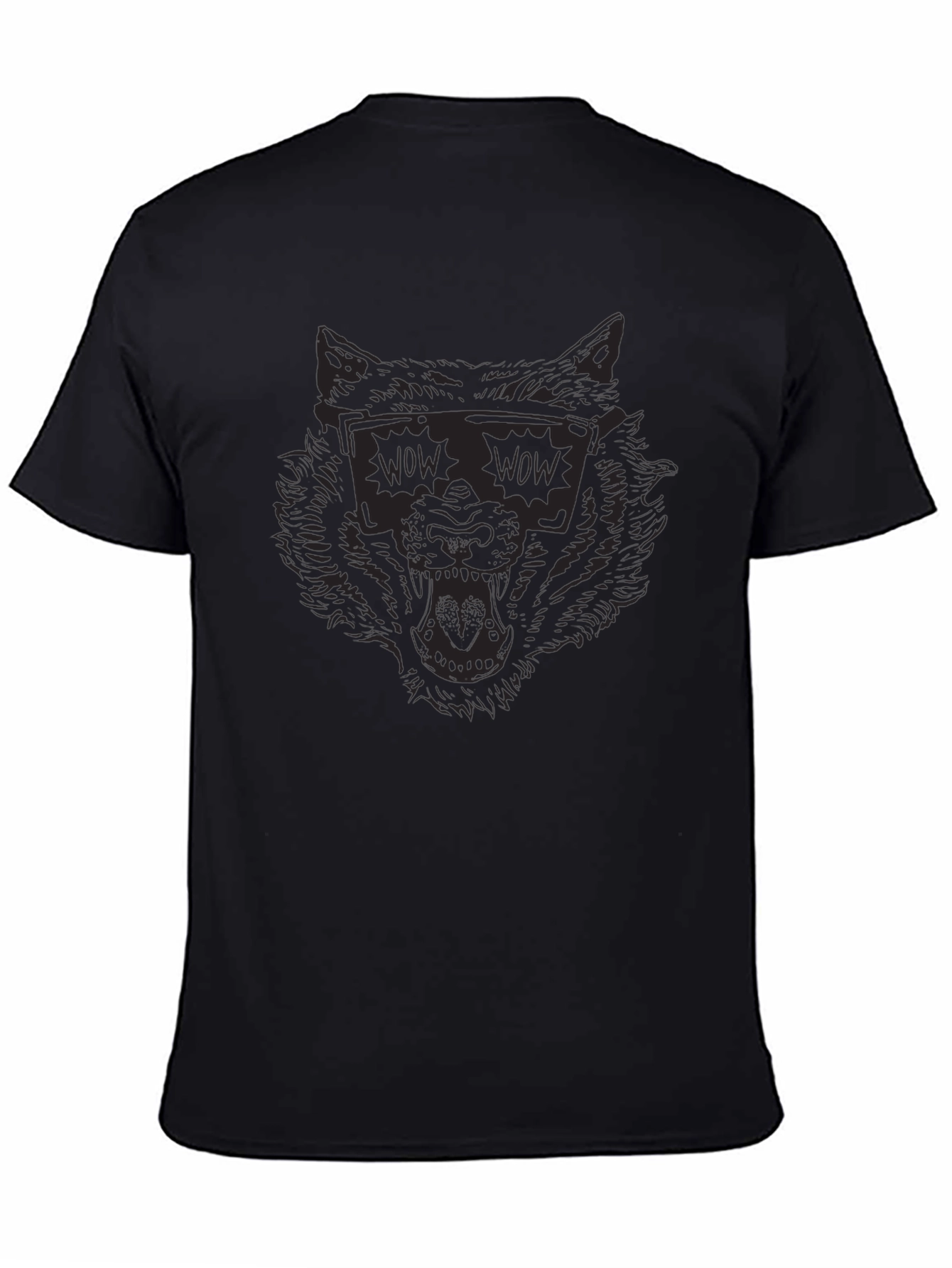 Cool Wolf WOW Sunglasses Graphic Tee