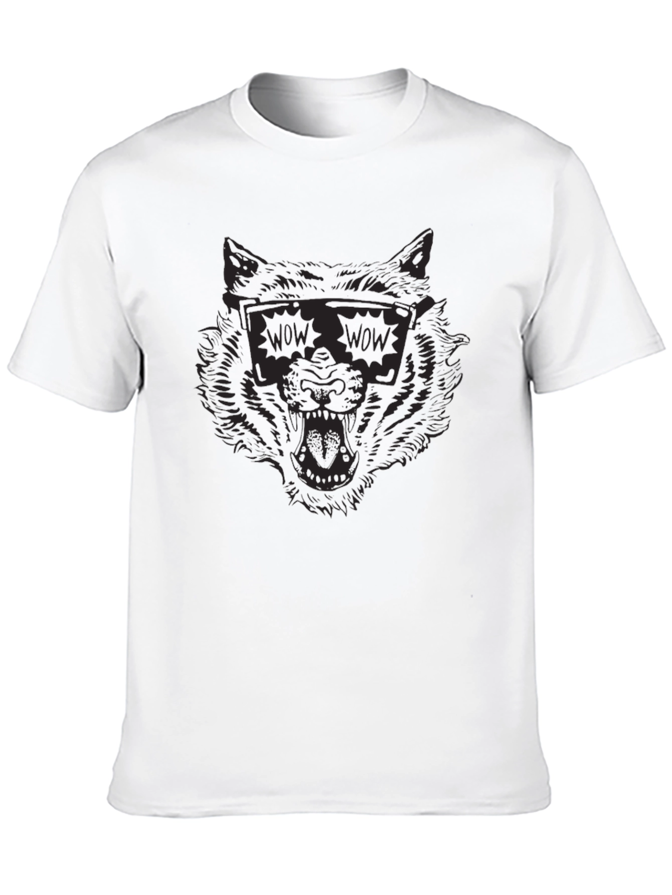 Cool Wolf WOW Sunglasses Graphic Tee