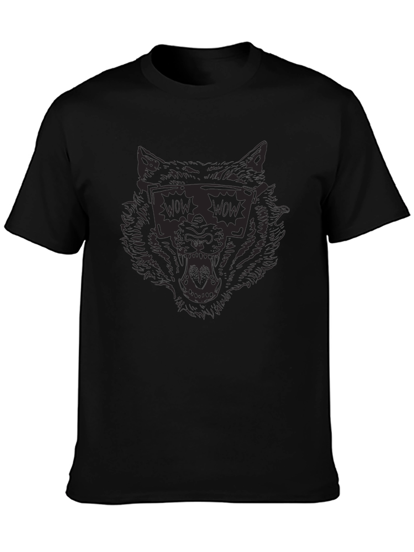 Cool Wolf WOW Sunglasses Graphic Tee