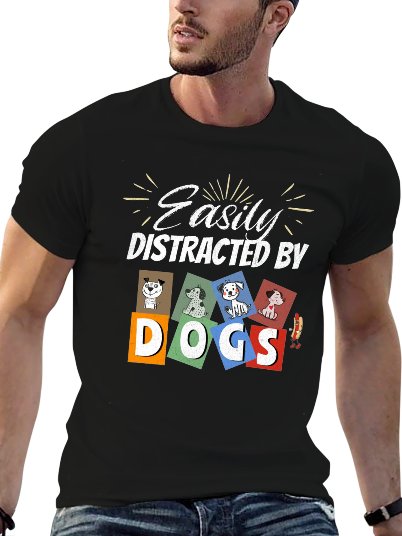 Easily Distracted By Dogs T-Shirt