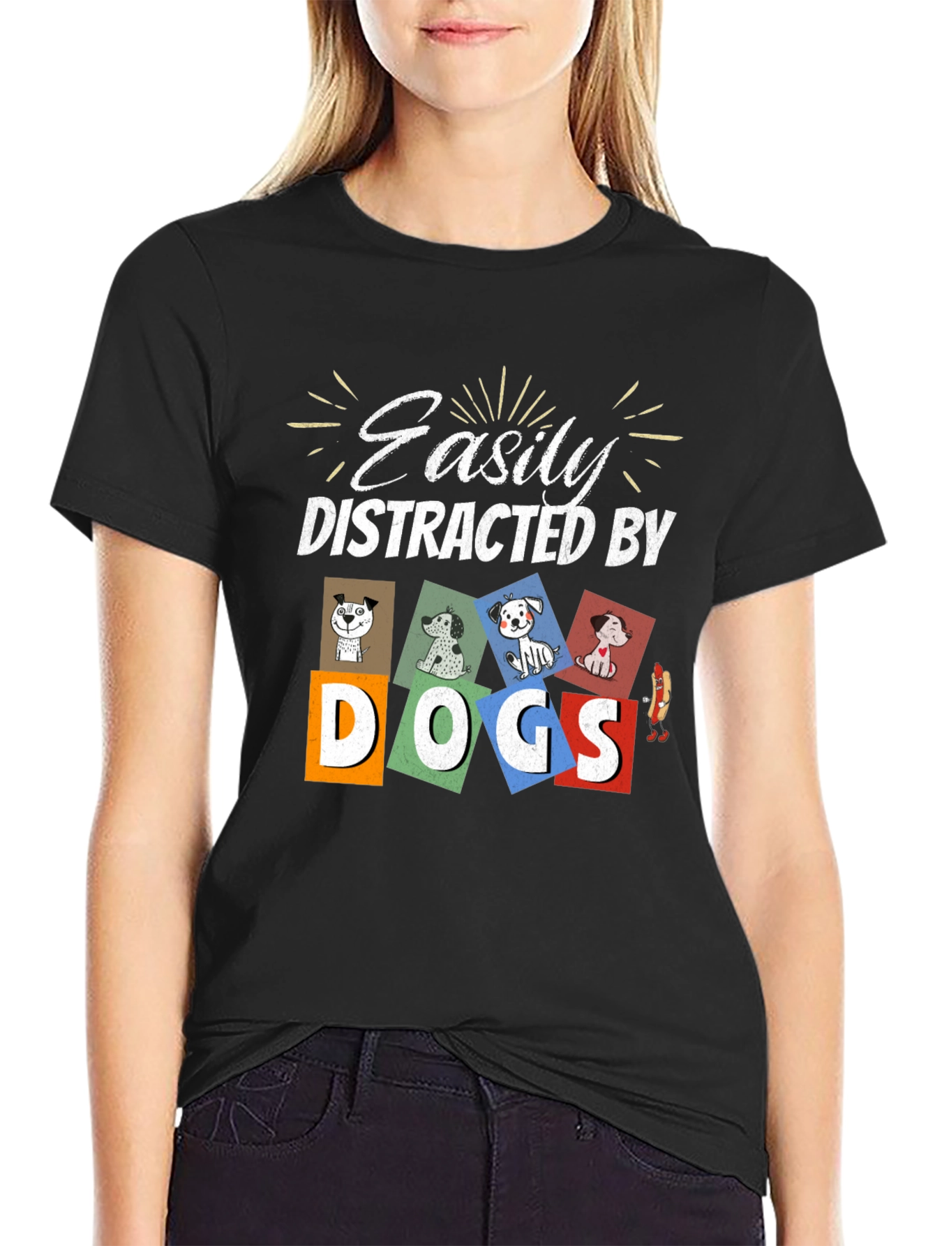 Easily Distracted By Dogs T-Shirt