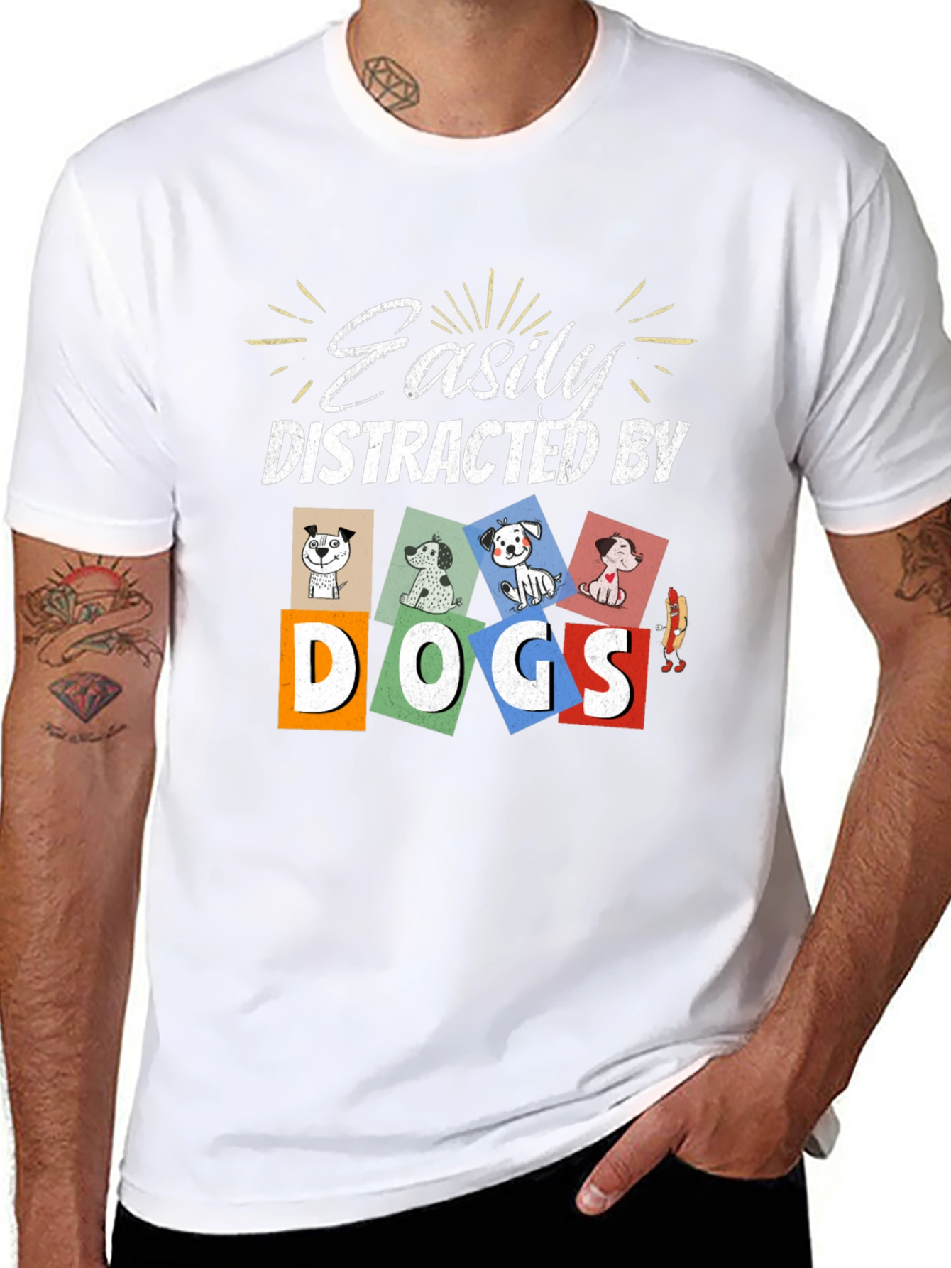 Easily Distracted By Dogs T-Shirt
