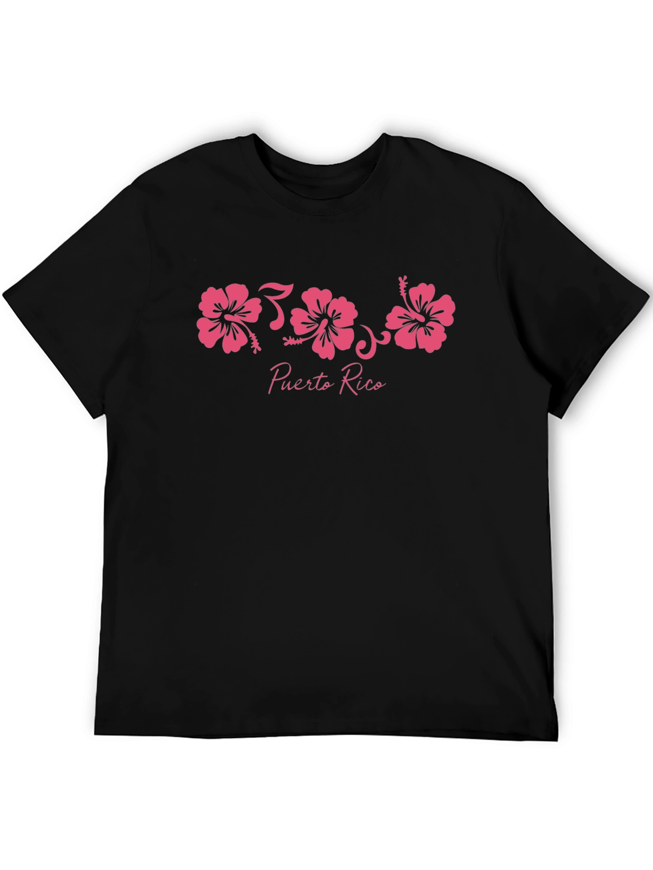 Puerto Rico Hibiscus Flower Graphic T-Shirt