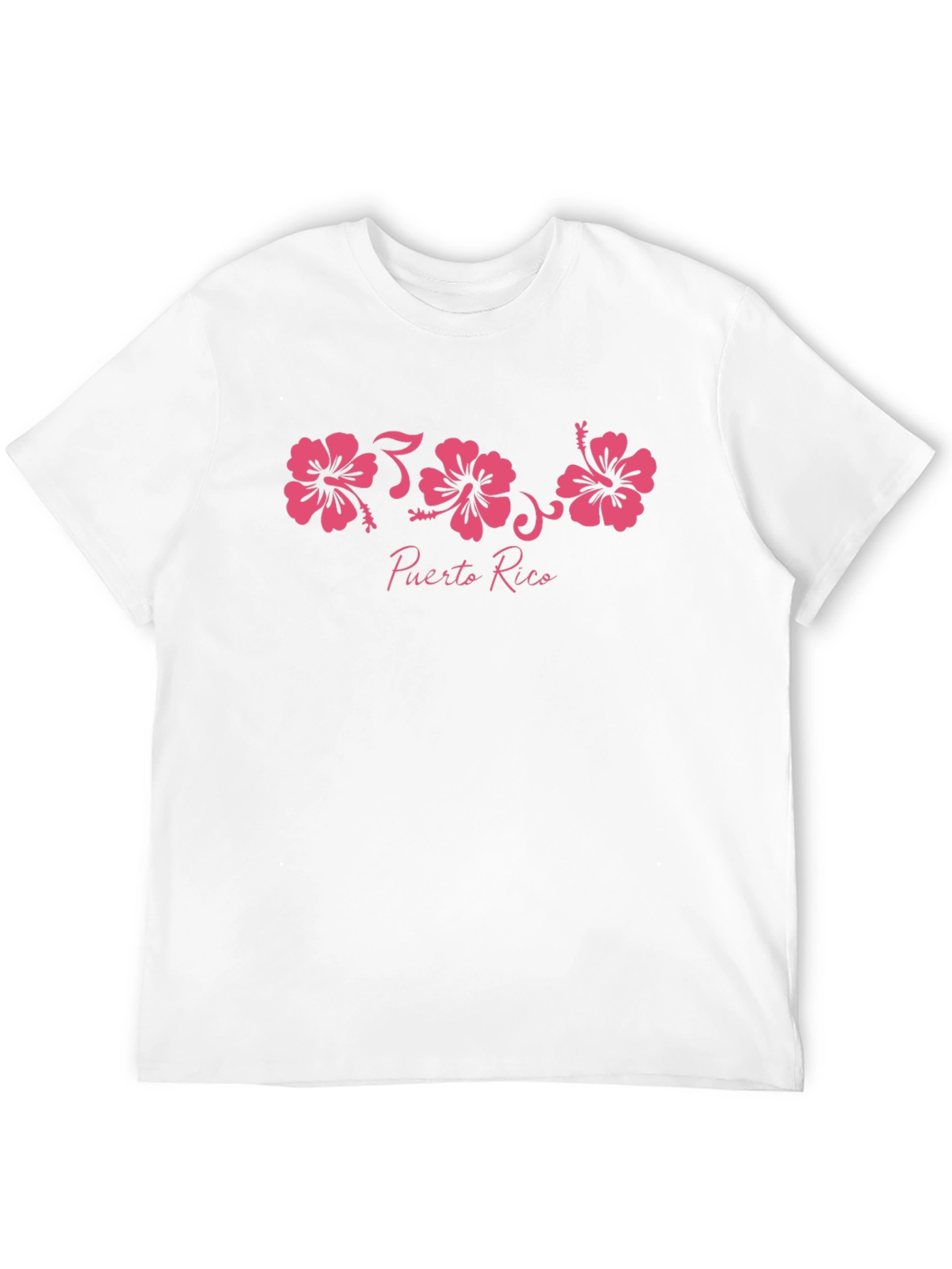 Puerto Rico Hibiscus Flower Graphic T-Shirt