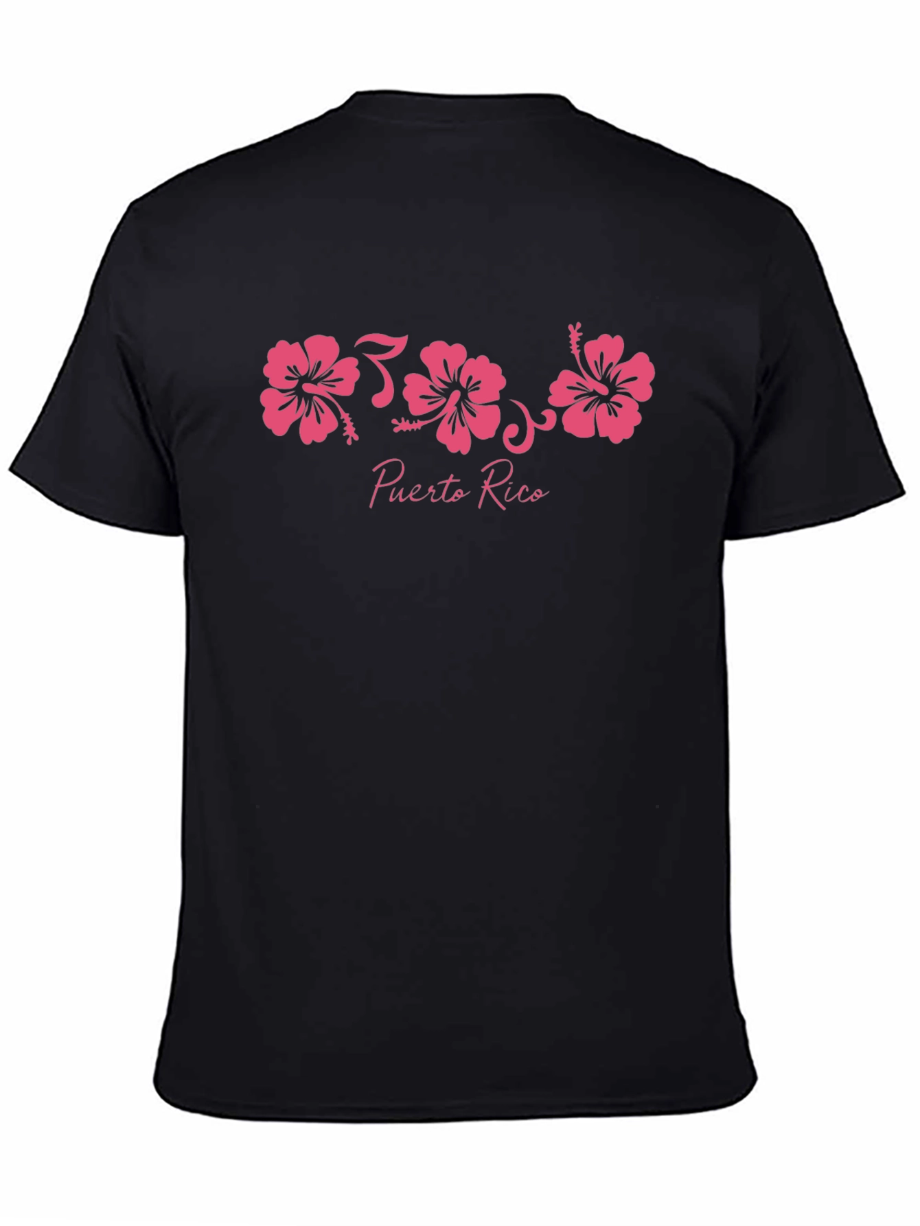 Puerto Rico Hibiscus Flower Graphic T-Shirt