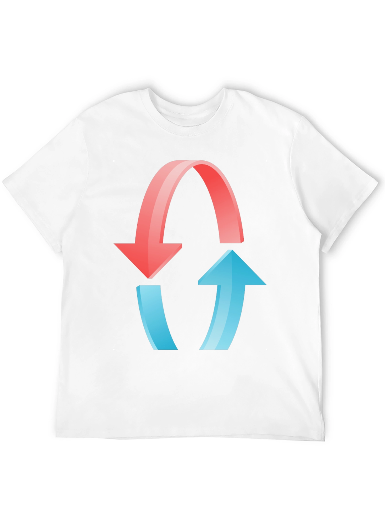 Reciprocal Arrows Graphic T-Shirt - Black Cotton Blend